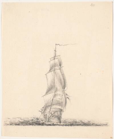Marineskib for fulde sejl