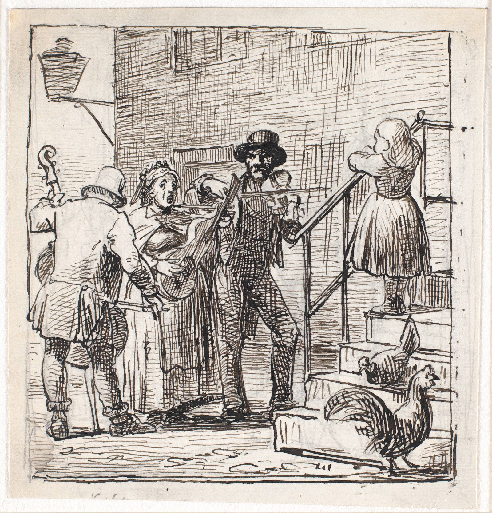 Gademusikanter, Wilhelm Marstrand, 1810-1873