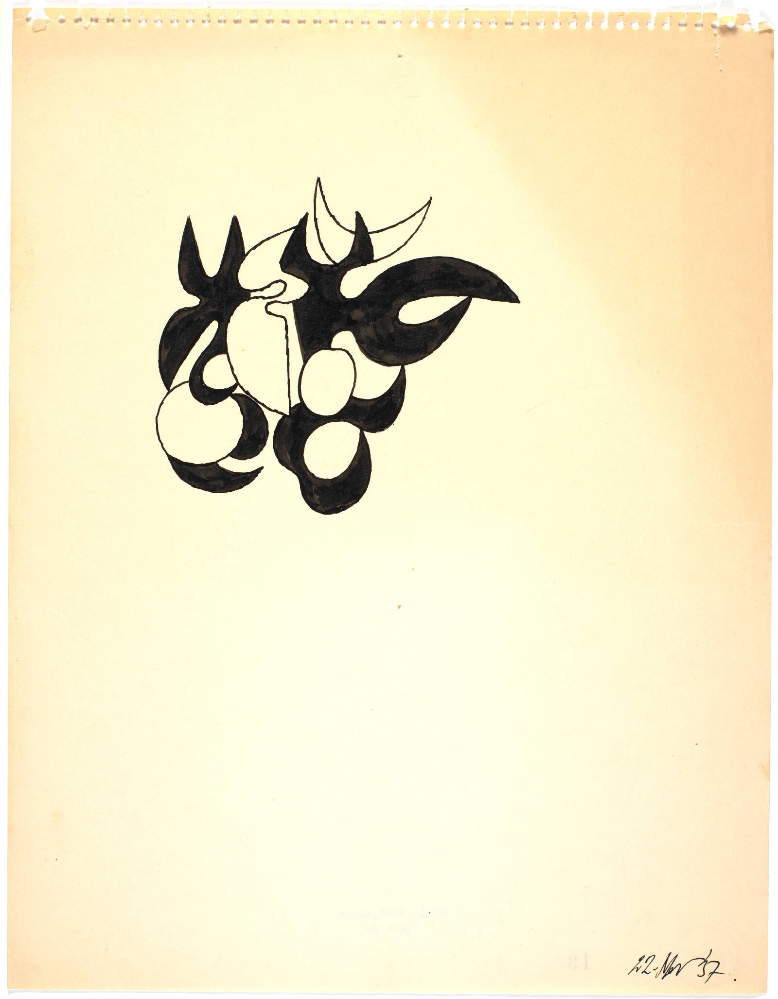 Botanisk figuration, Richard Mortensen, 1937