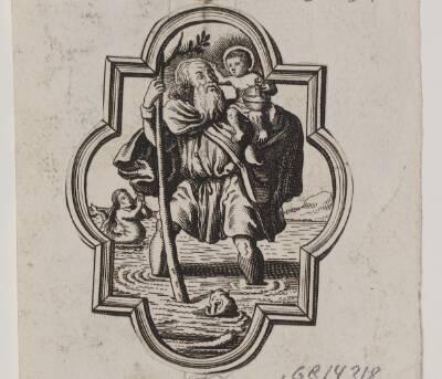 Emblem med den hellige Kristoffer