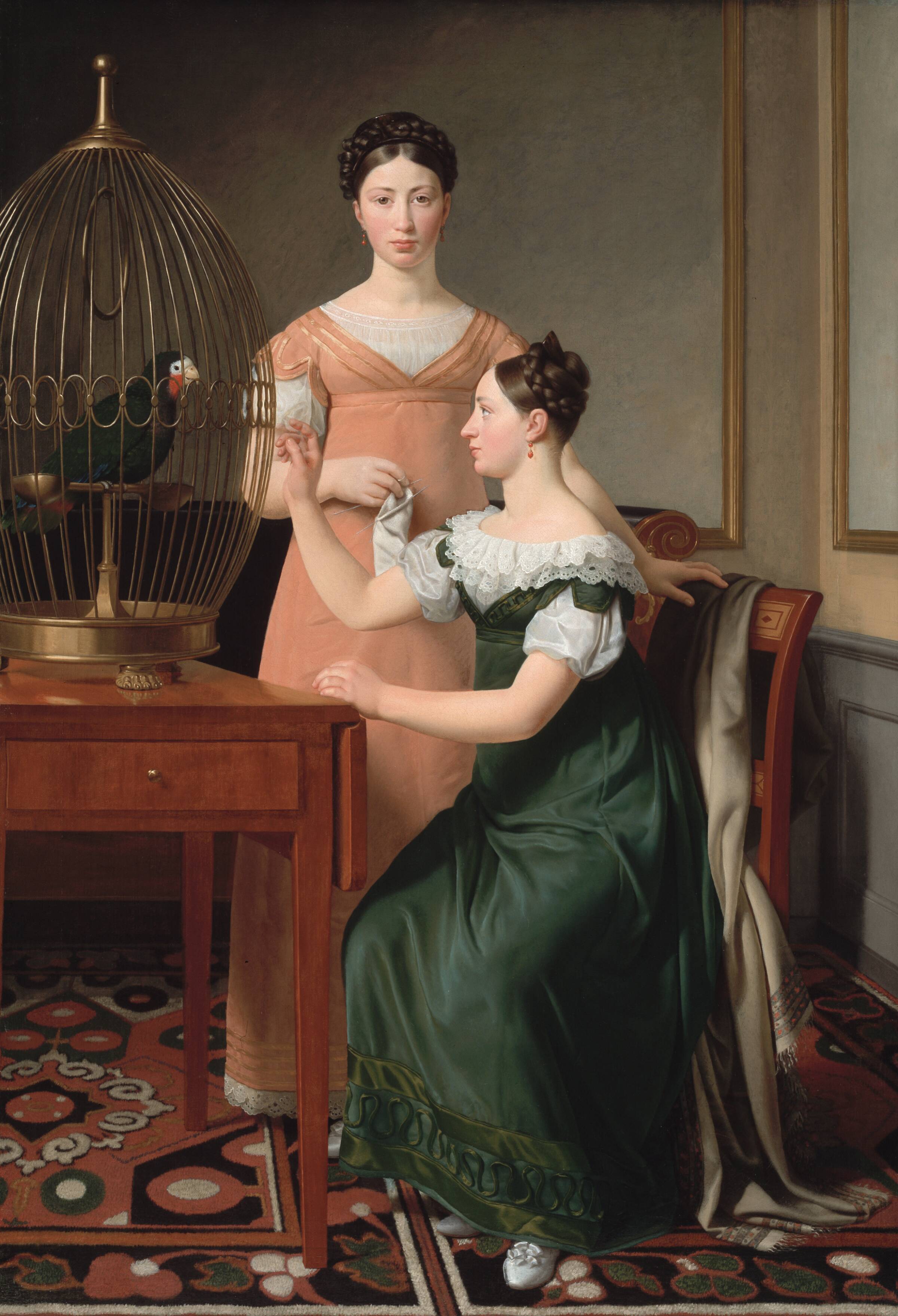 Mendel Levin Nathansons ældste døtre, Bella og Hanna, C.W. Eckersberg, 1820
