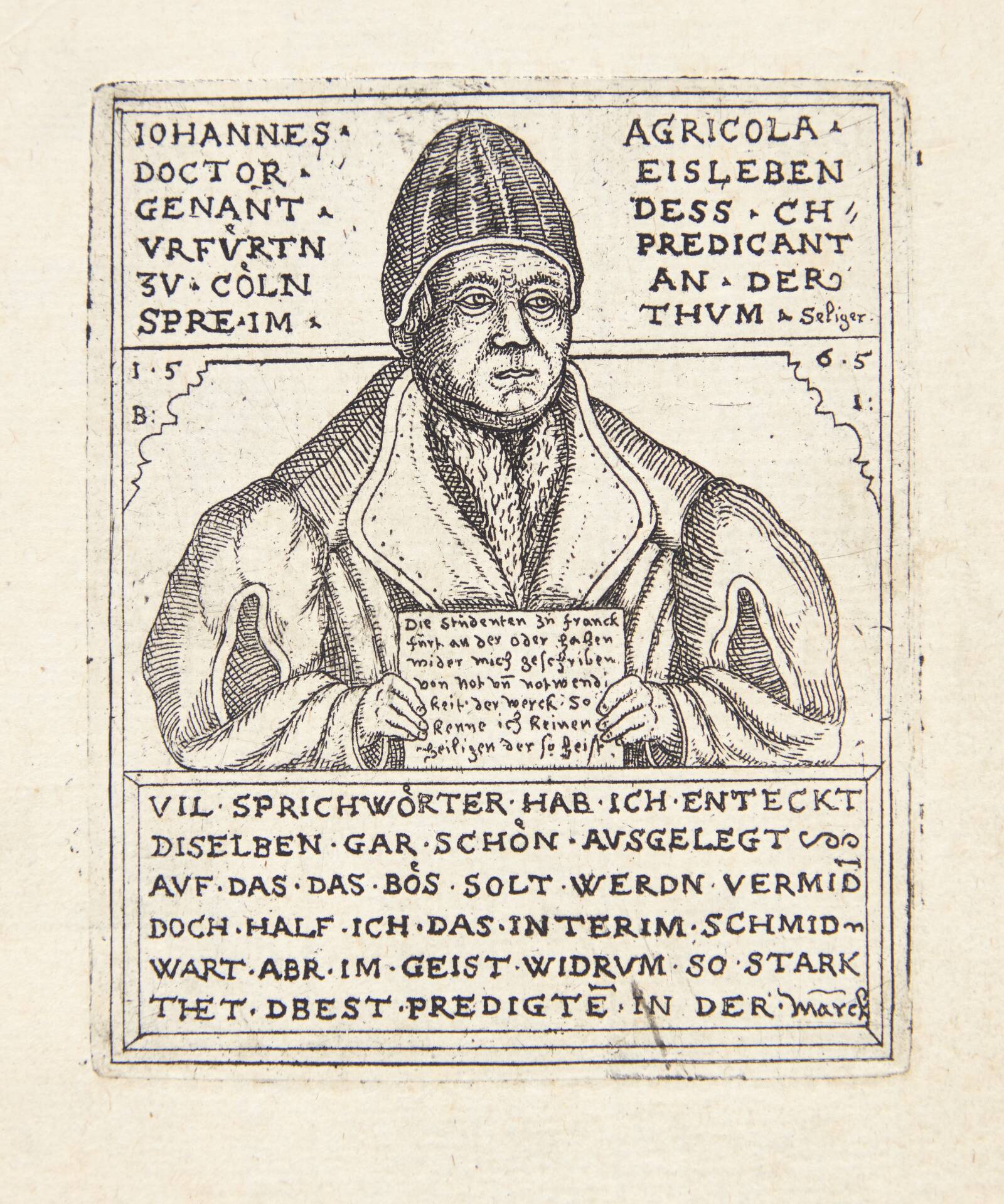 Johan Agricola, Balthasar Jenichen, 1565