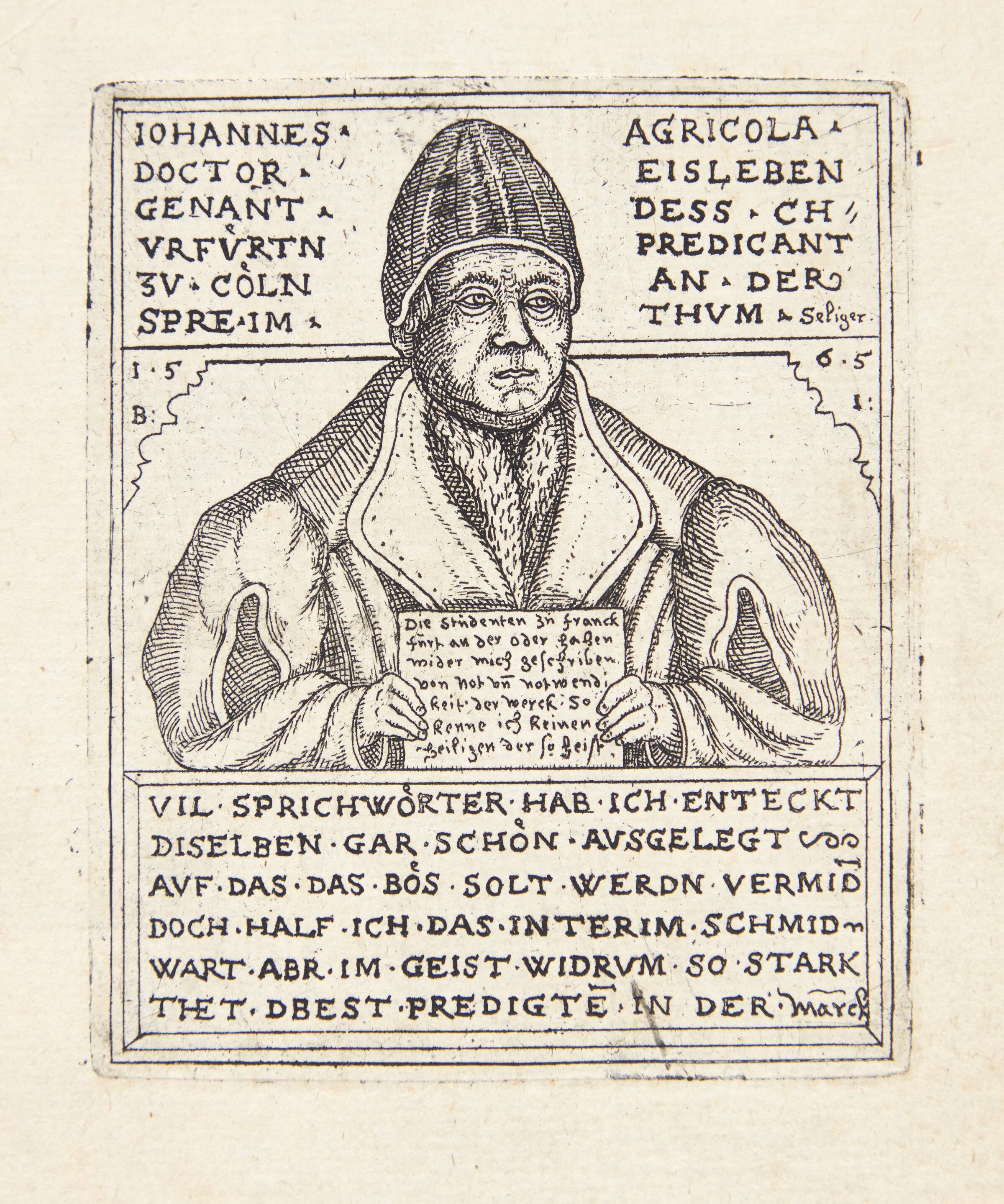 Johan Agricola, Balthasar Jenichen, 1565