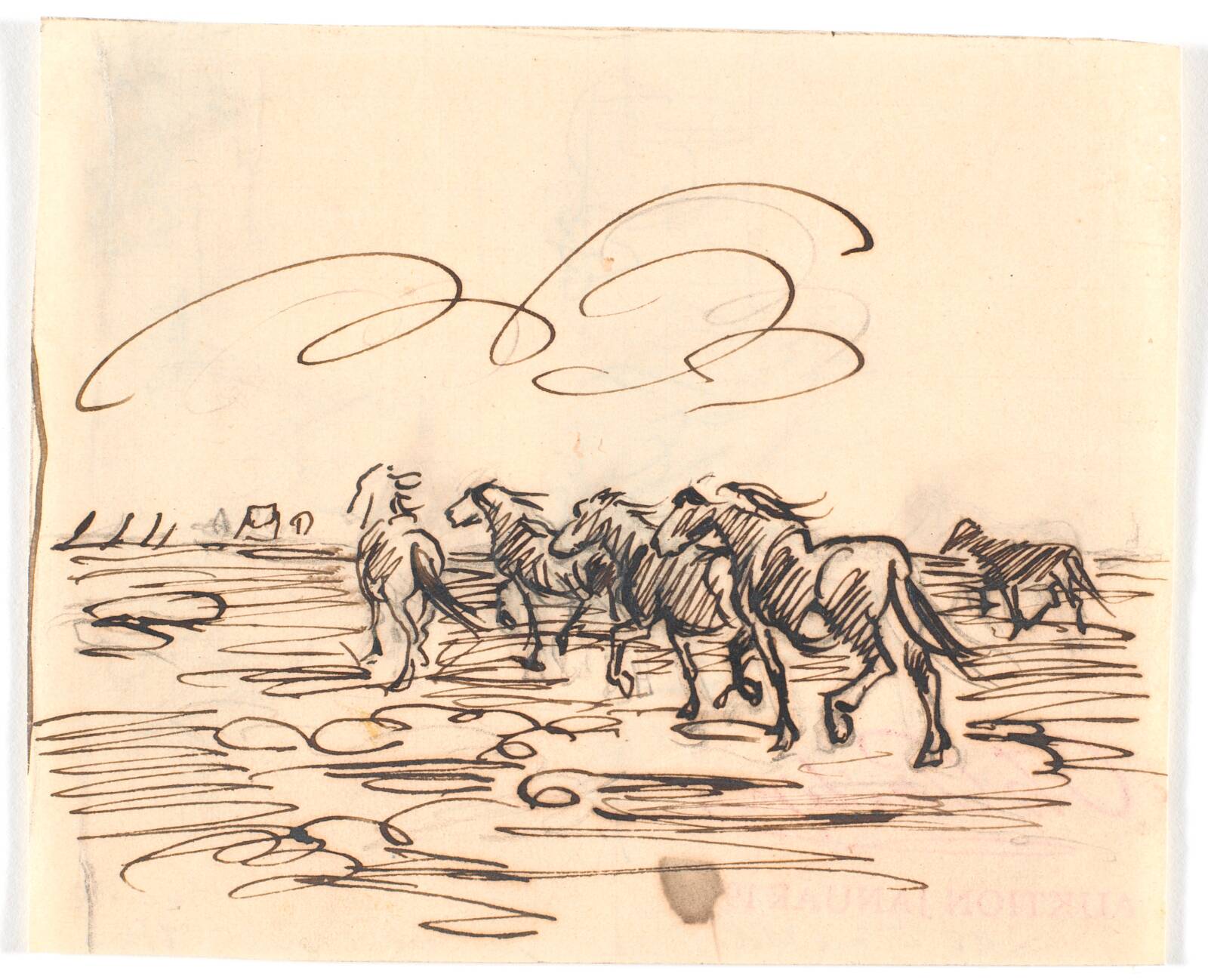 Travende heste, Theodor Philipsen, 1880-1895