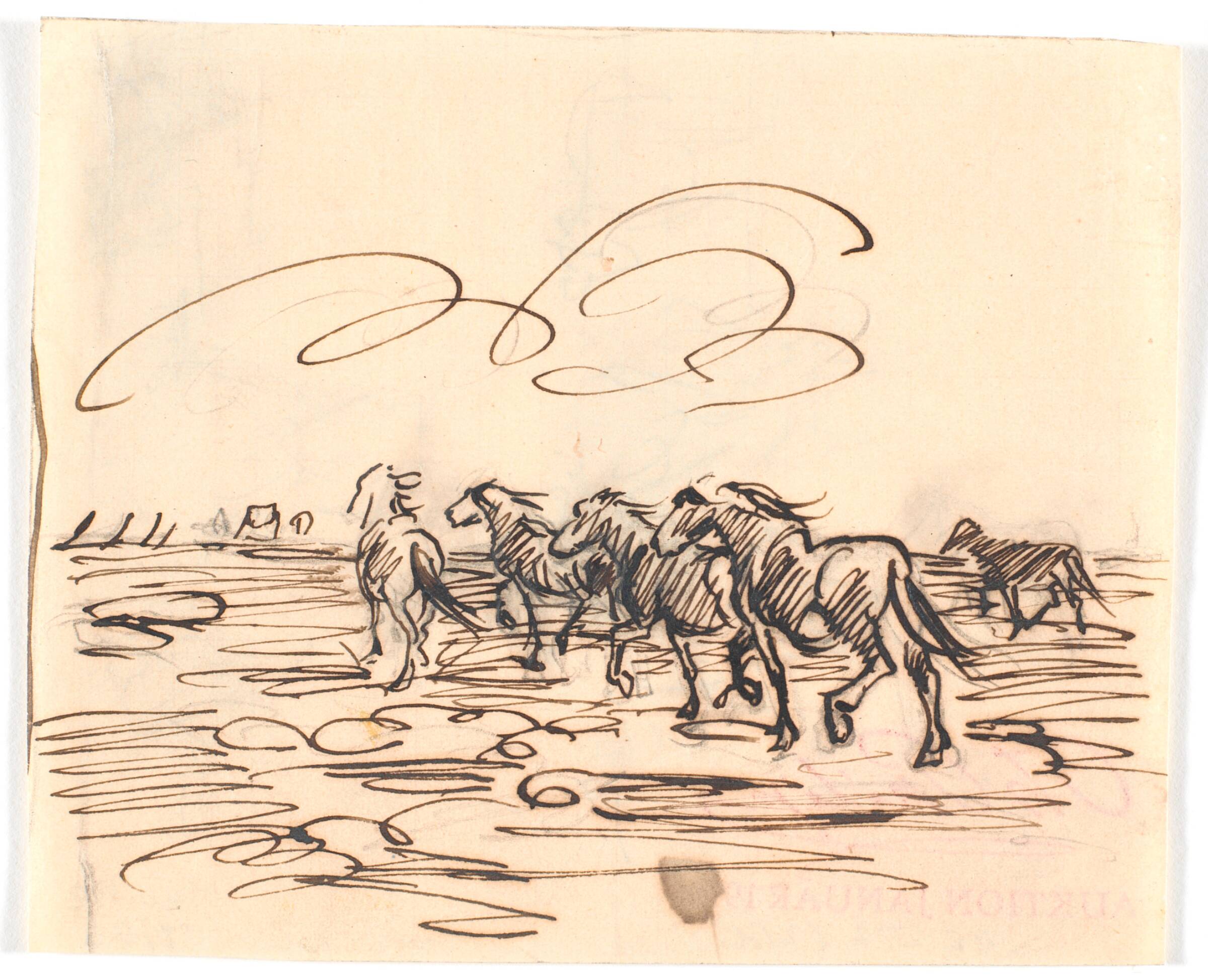 Travende heste, Theodor Philipsen, 1880-1895