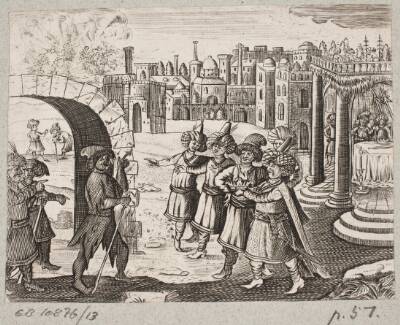 Illustration til Adam Olearius, “Persianischer Rosenthal von einem Sinnreichen Poeten Schich Saadi […]”, Schleswig 1660