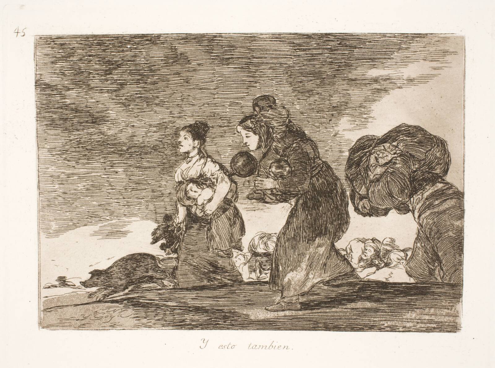 Også dette (45), Francisco de Goya, 1810-1820