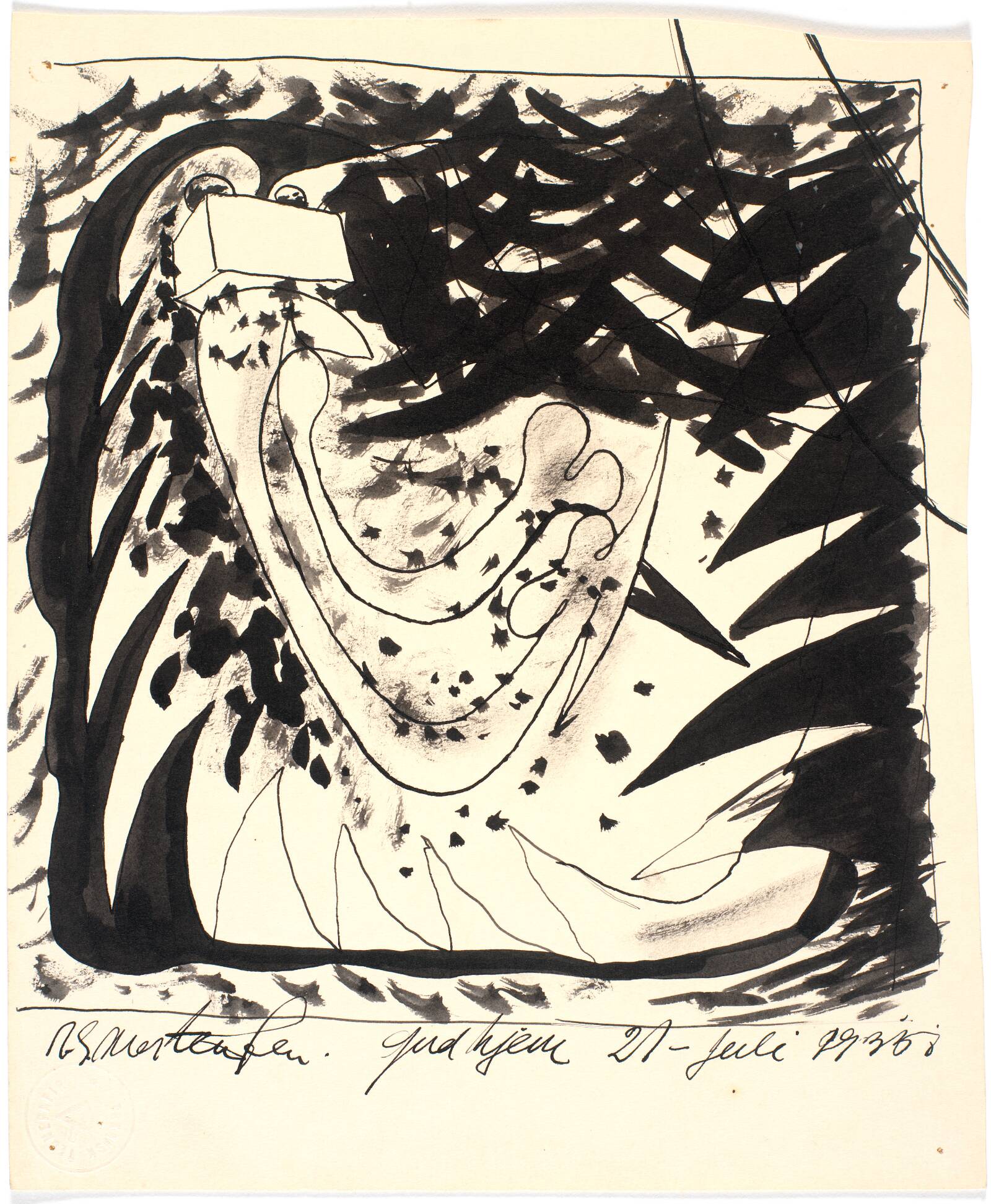 Biomorf konfiguration, Richard Mortensen, 1935