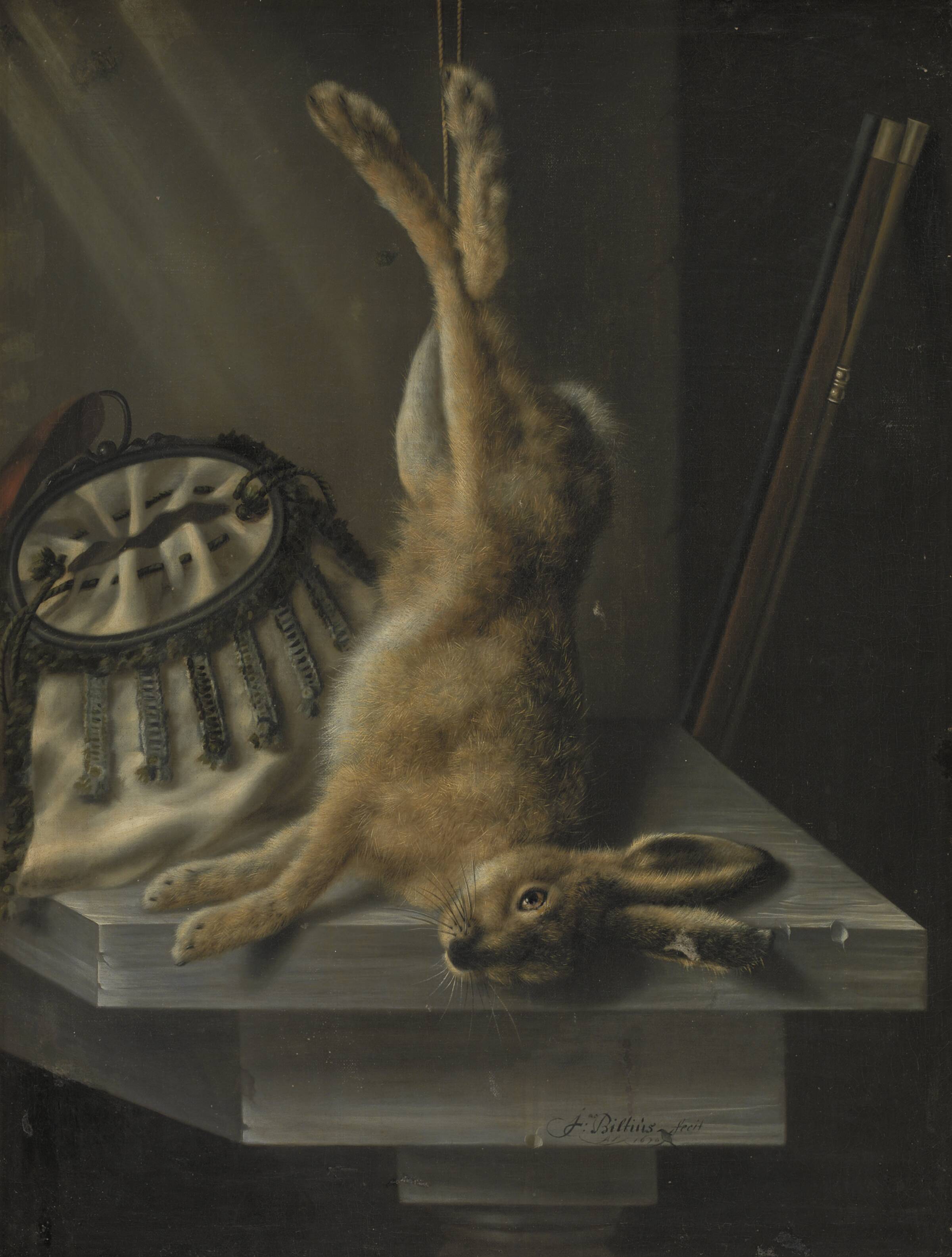 En død hare, Jacob Biltius, 1670