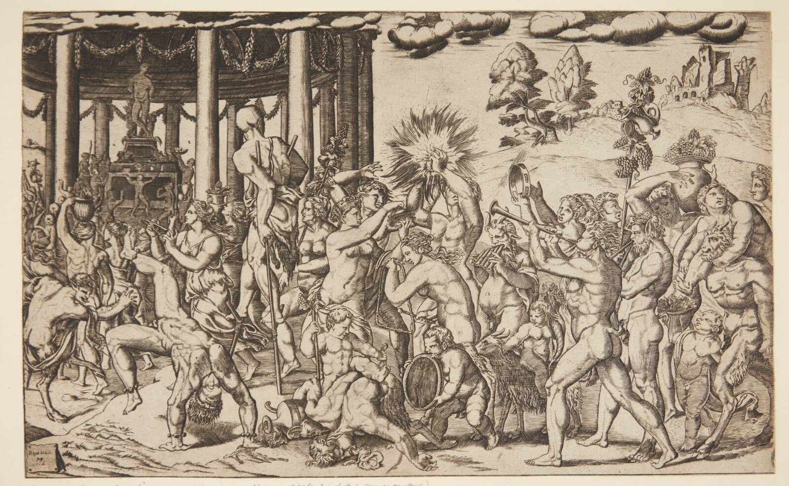 Bacchus' triumftog, Francesco Bertelli, 1594