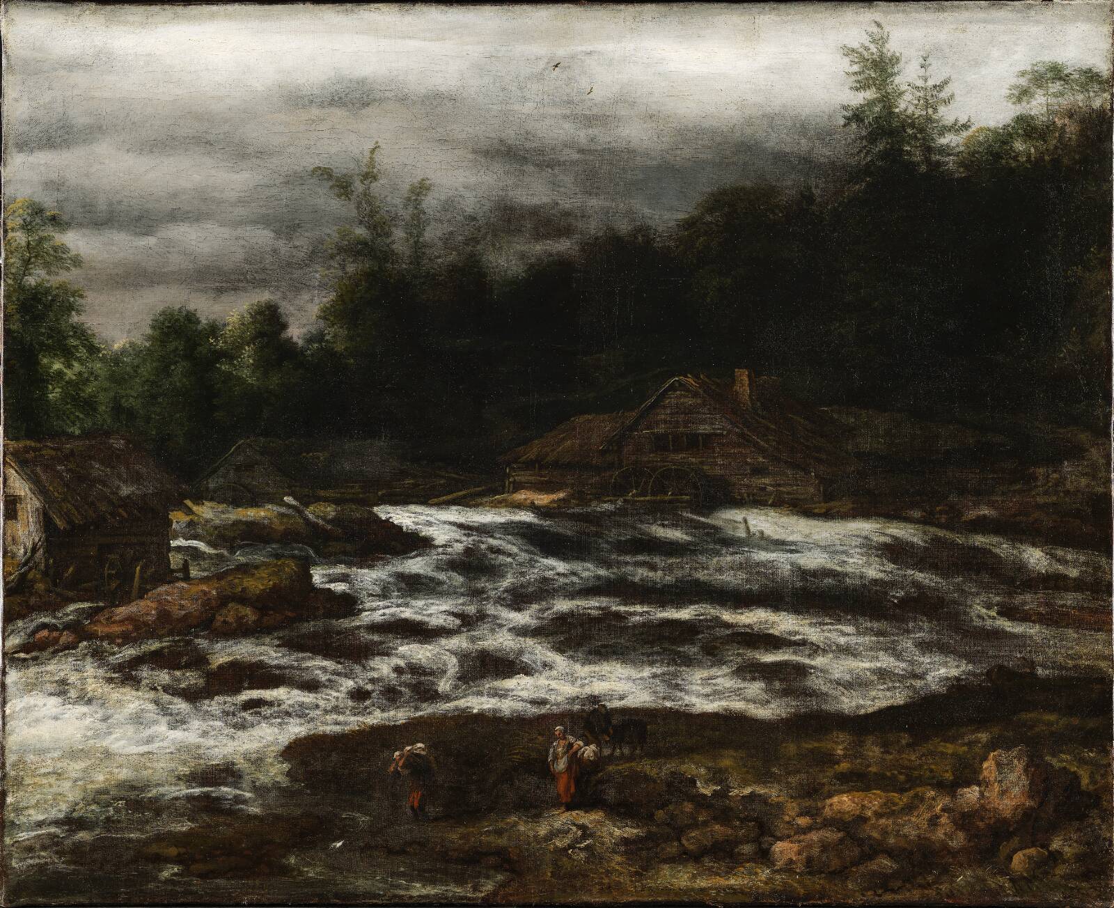 Vandfald i en bjergegn, Jan van Kessel, 1641-1679