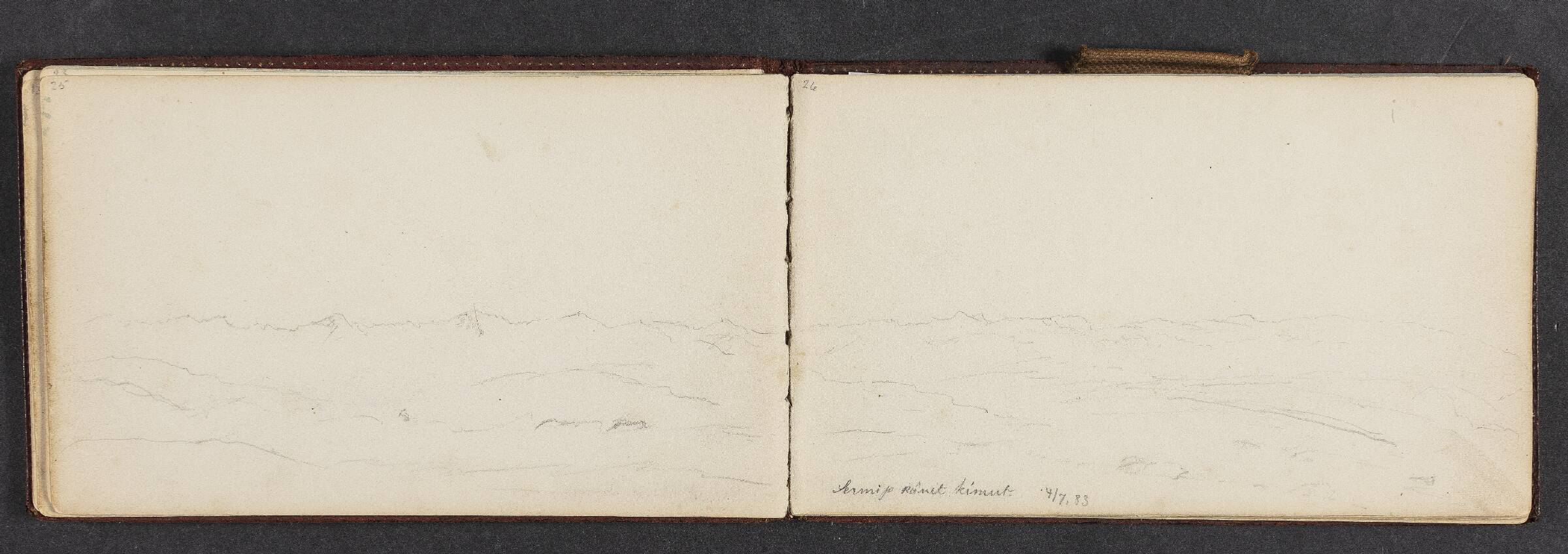 Fjeldlandskab, Lars Møller, 1883