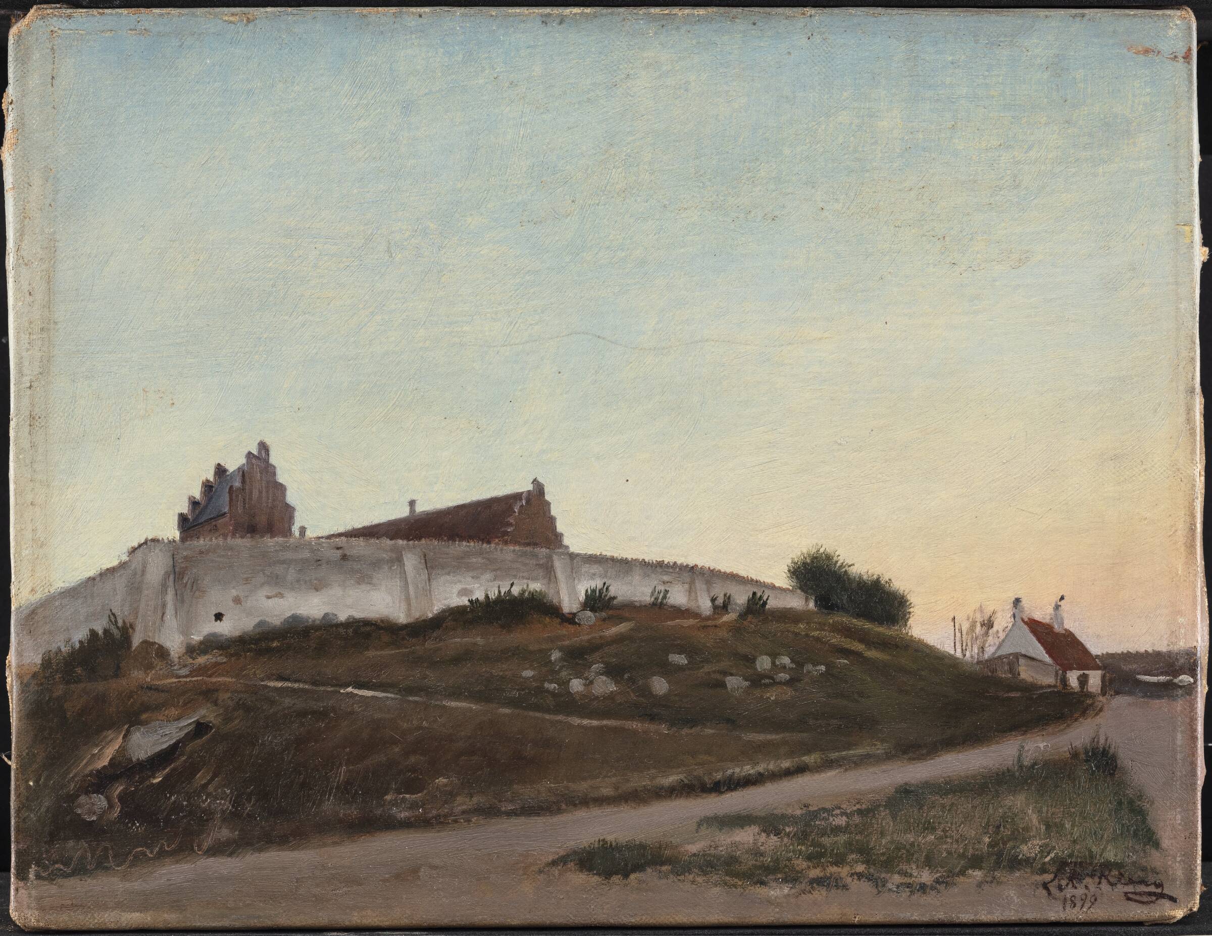 Melby Kirke. Sommeraften, L.A. Ring, 1899