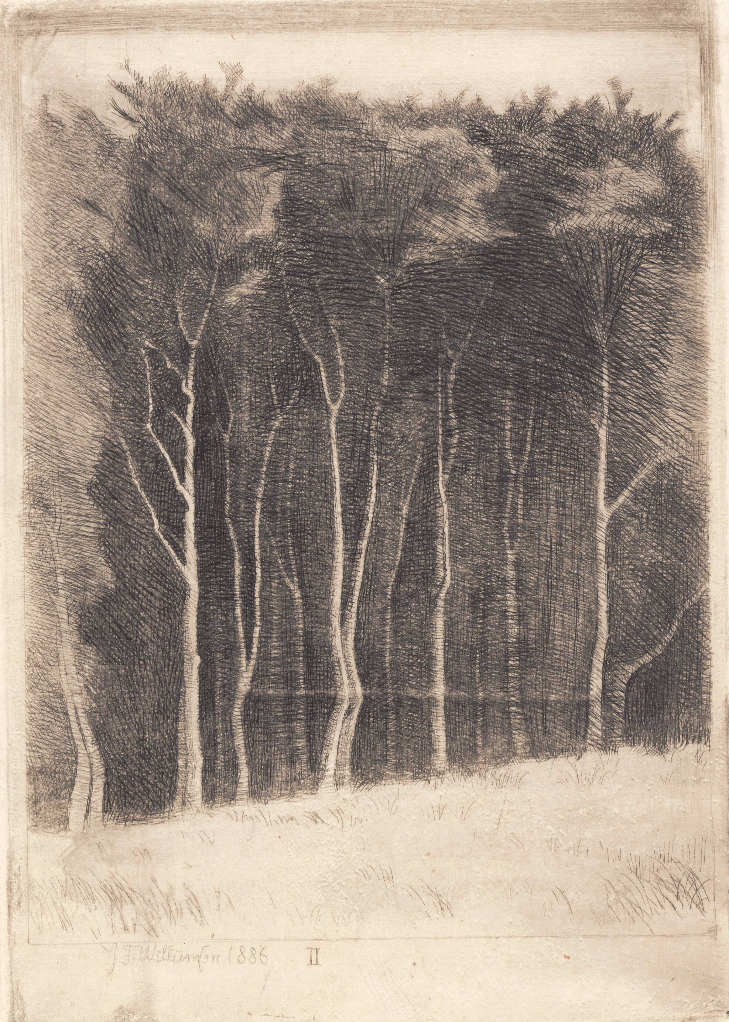Skovstudie, J.F. Willumsen, 1886