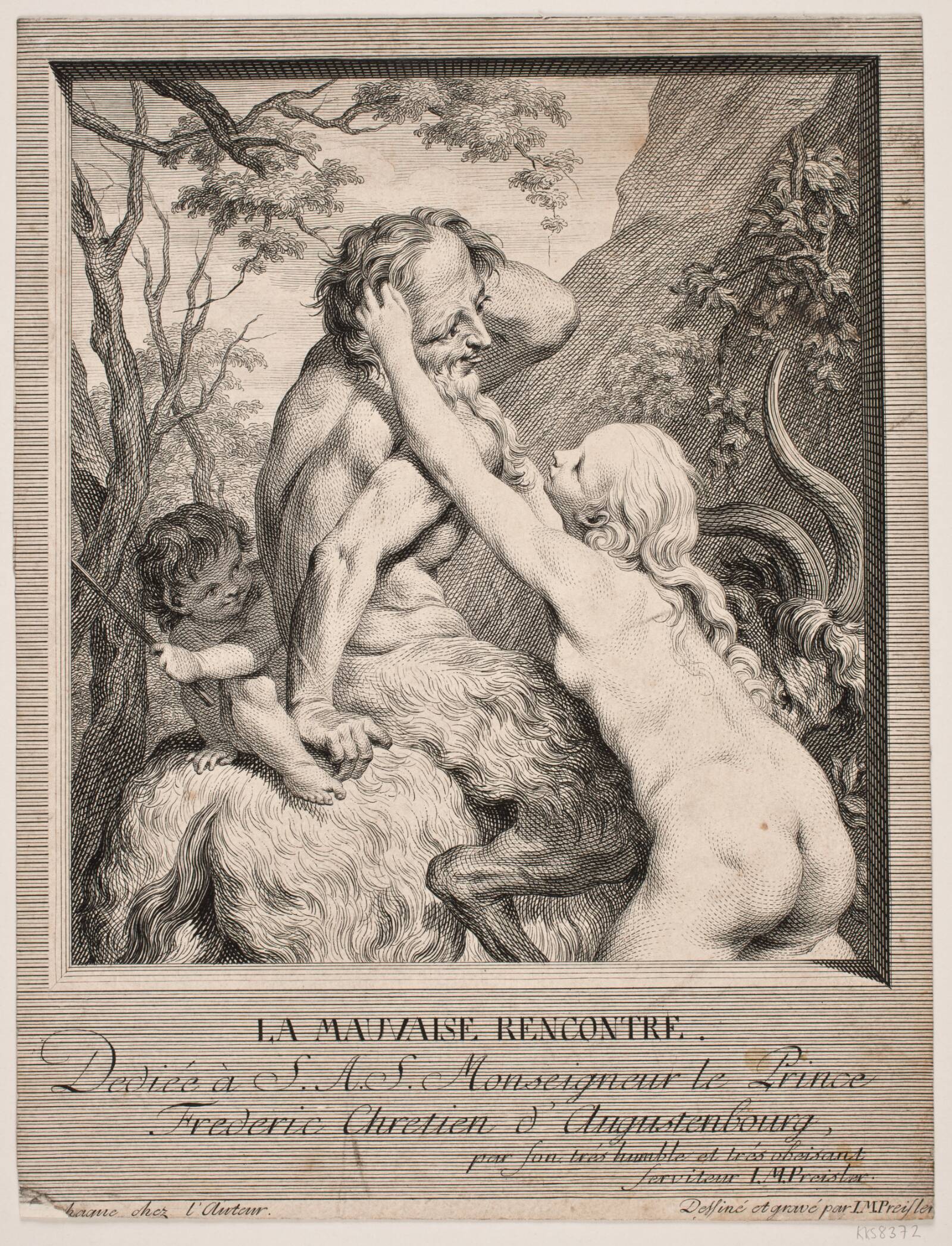 La Mauvaise Rencontre, J.M. Preisler, 1765-1769