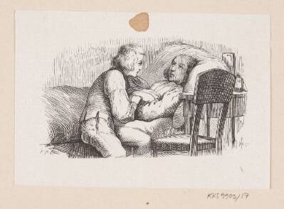 Illustration til "Reisekammeraten" i H.C. Andersen, "Eventyr og Historier", Bind 1