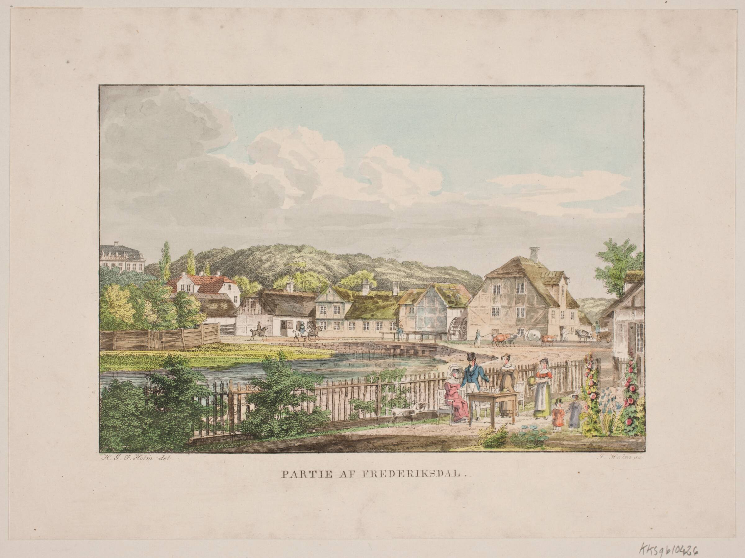 Parti af Frederiksdal, Jens Holm, 1838