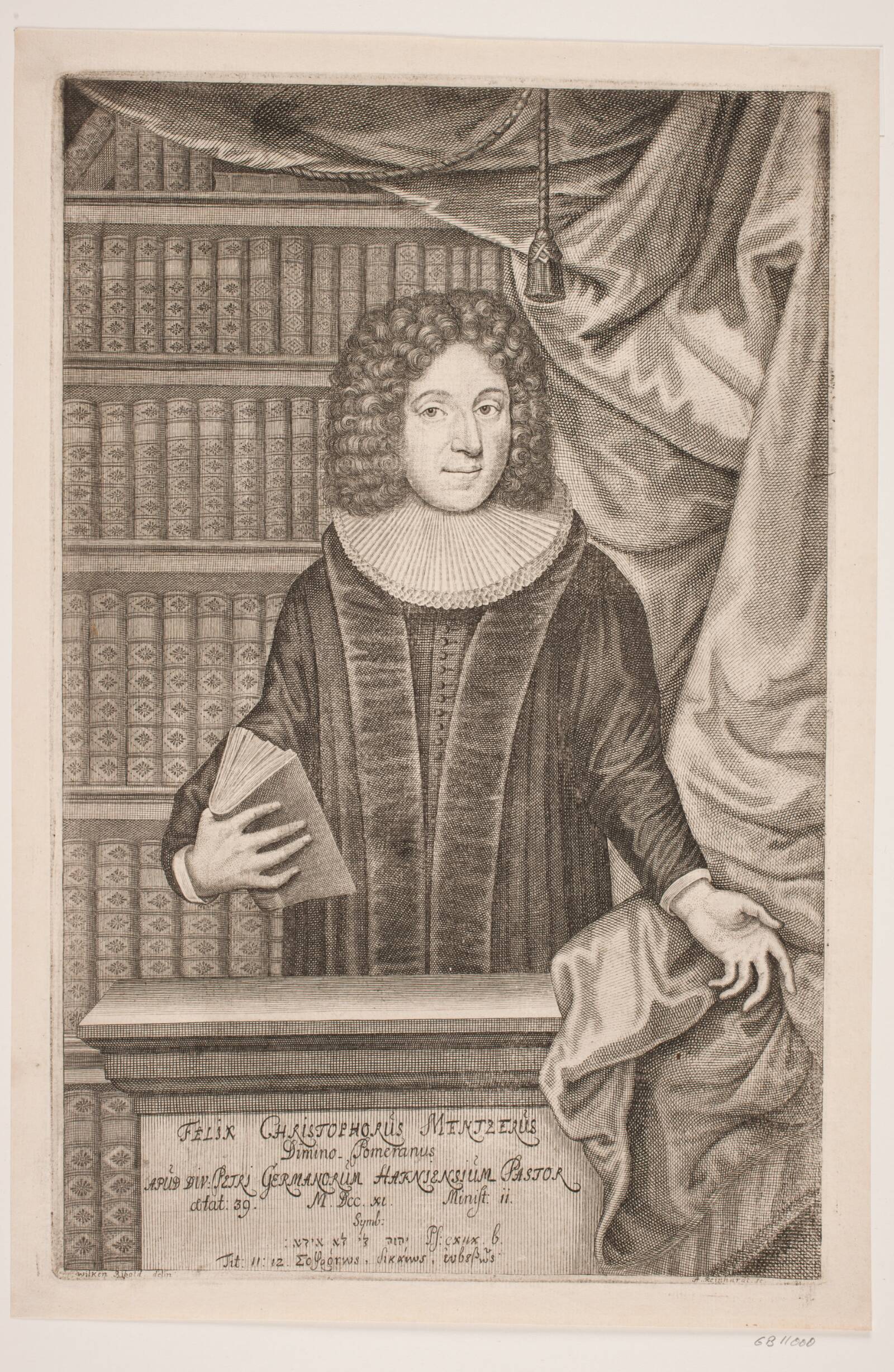 Felix Christopher Mentzer, præst, Andreas Reinhardt, 1711