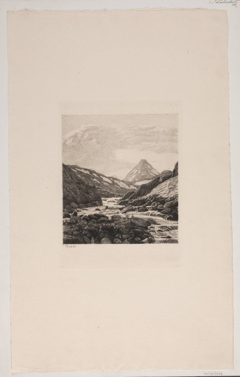 Klippelandskab, by John Lübschitz, 1885
