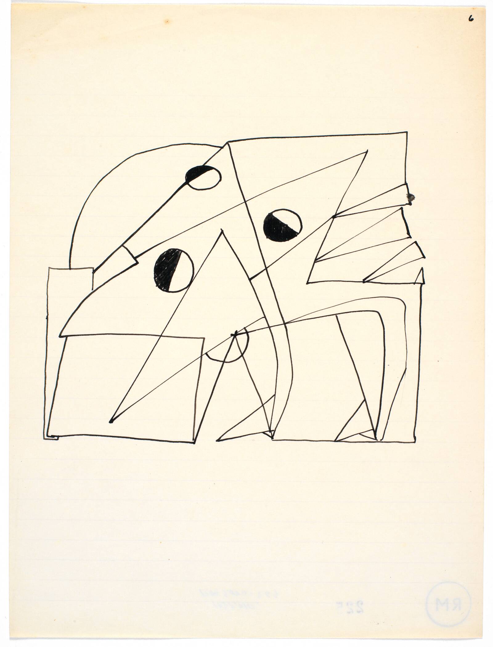 Geometriserende figuration, Richard Mortensen, 1936-1938
