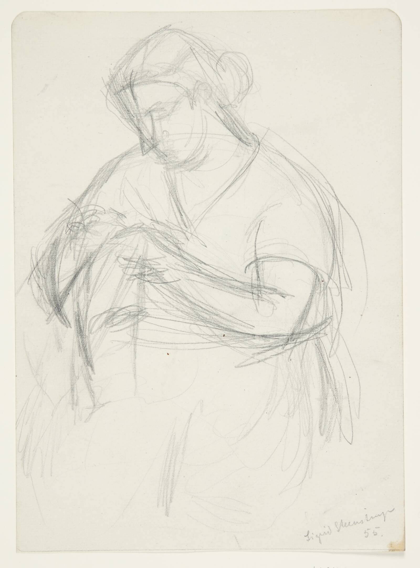 Syende dame, Sigrid Steenstrup, 1955