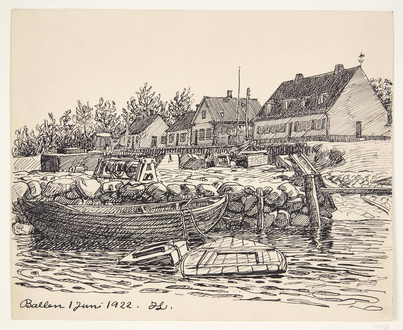 "Ballen". Samsø, Johannes Larsen, 1922