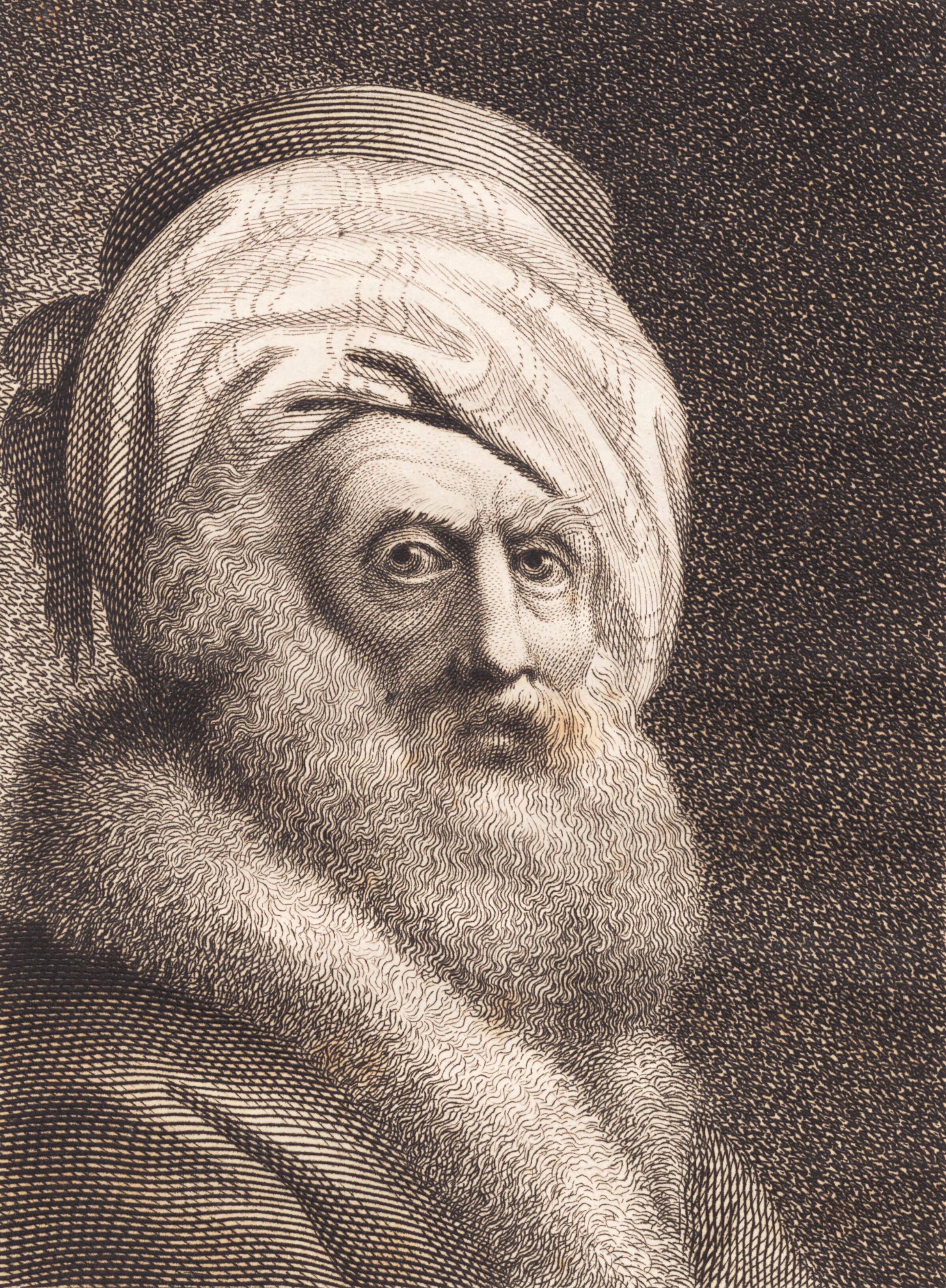 Portræt af en gammel mand. Natan der Weise, J.F. Clemens, 1748-1831