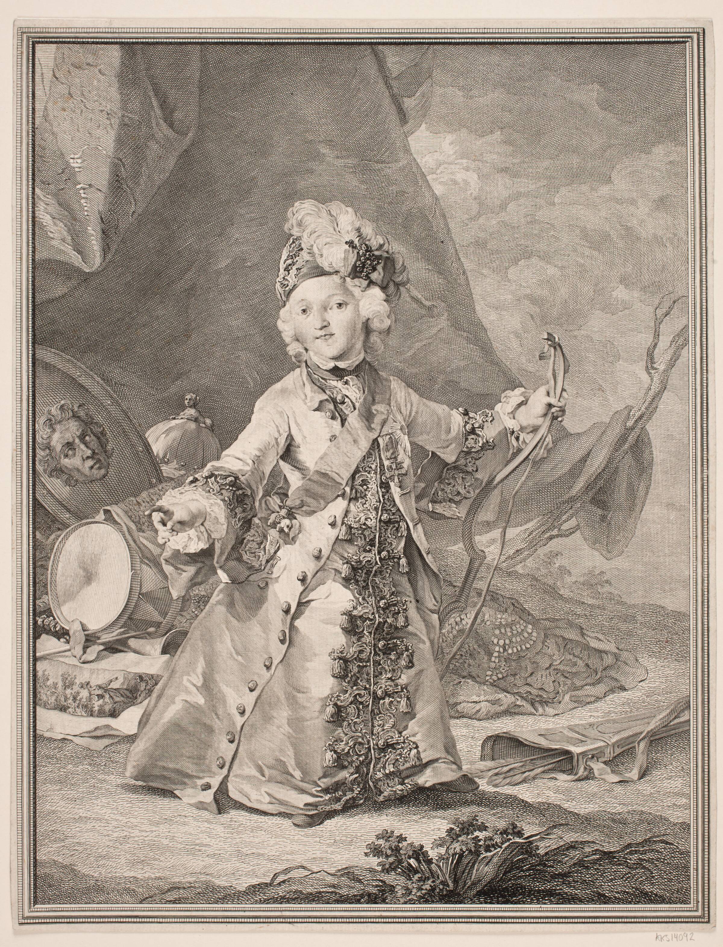 Christian VII som barn, J.M. Preisler, 1754
