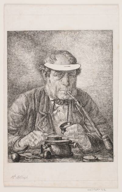Portræt af kunstnerens far, medaillør F.C. Krohn