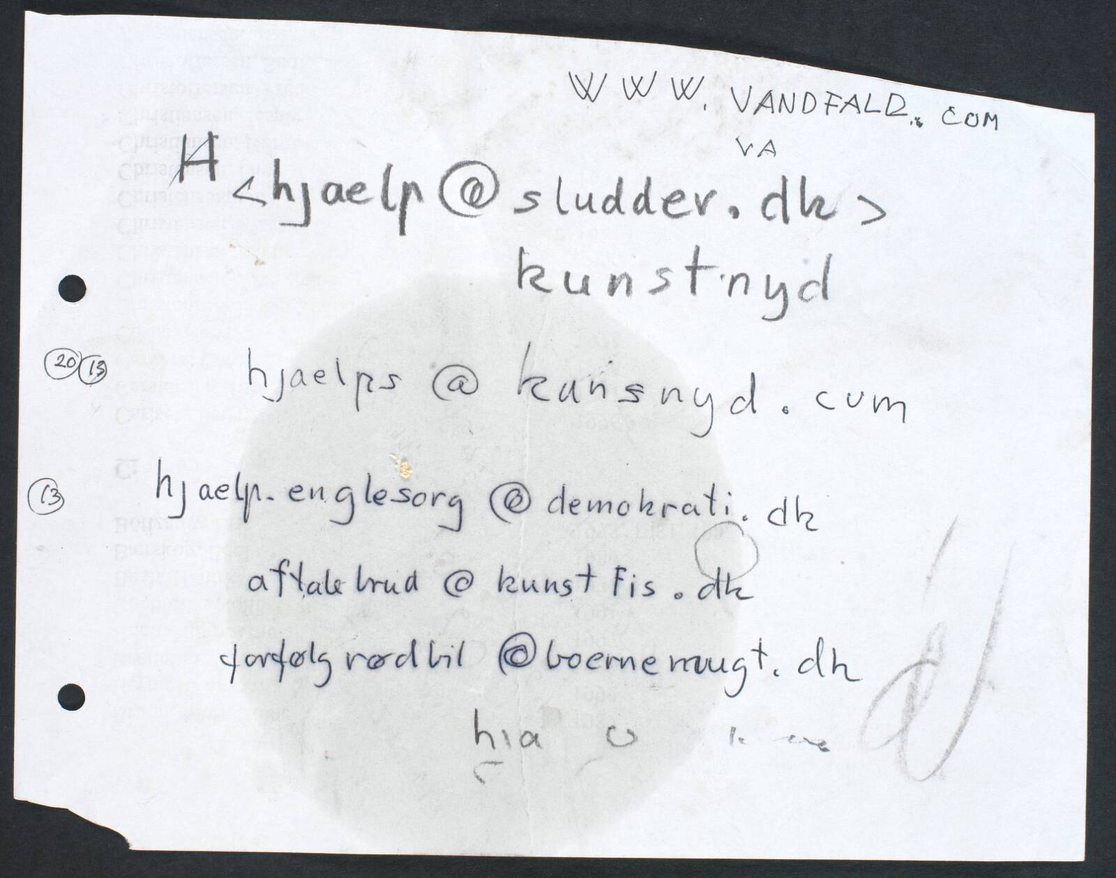 Notater, Ole Sporring, 2002