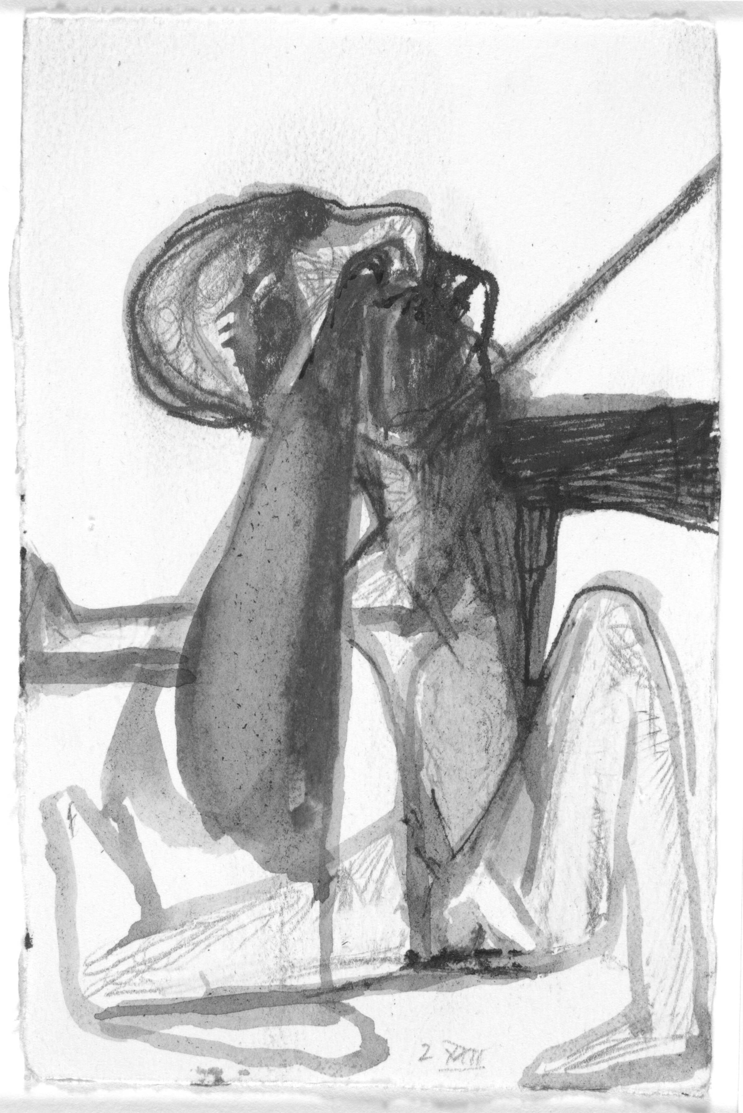 Skitse til toogtyvende sang i Homers Odyssé, Peter Brandes, 2001-2002