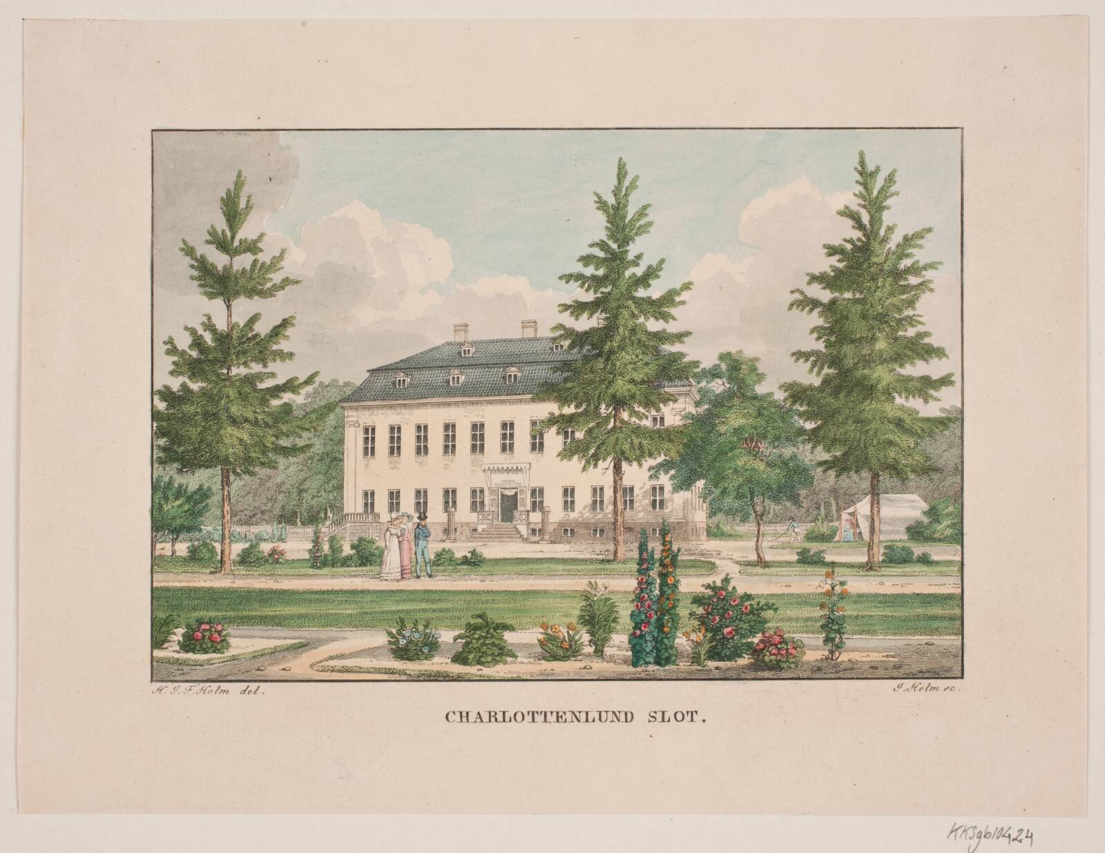 Charlottenlund Slot, Jens Holm, 1826