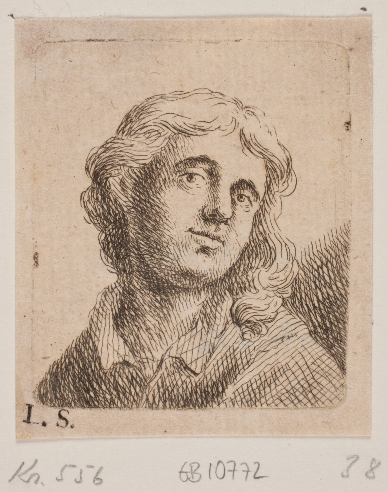 Brystbillede af en ung Mand, W.A. Müller, 1733-1816