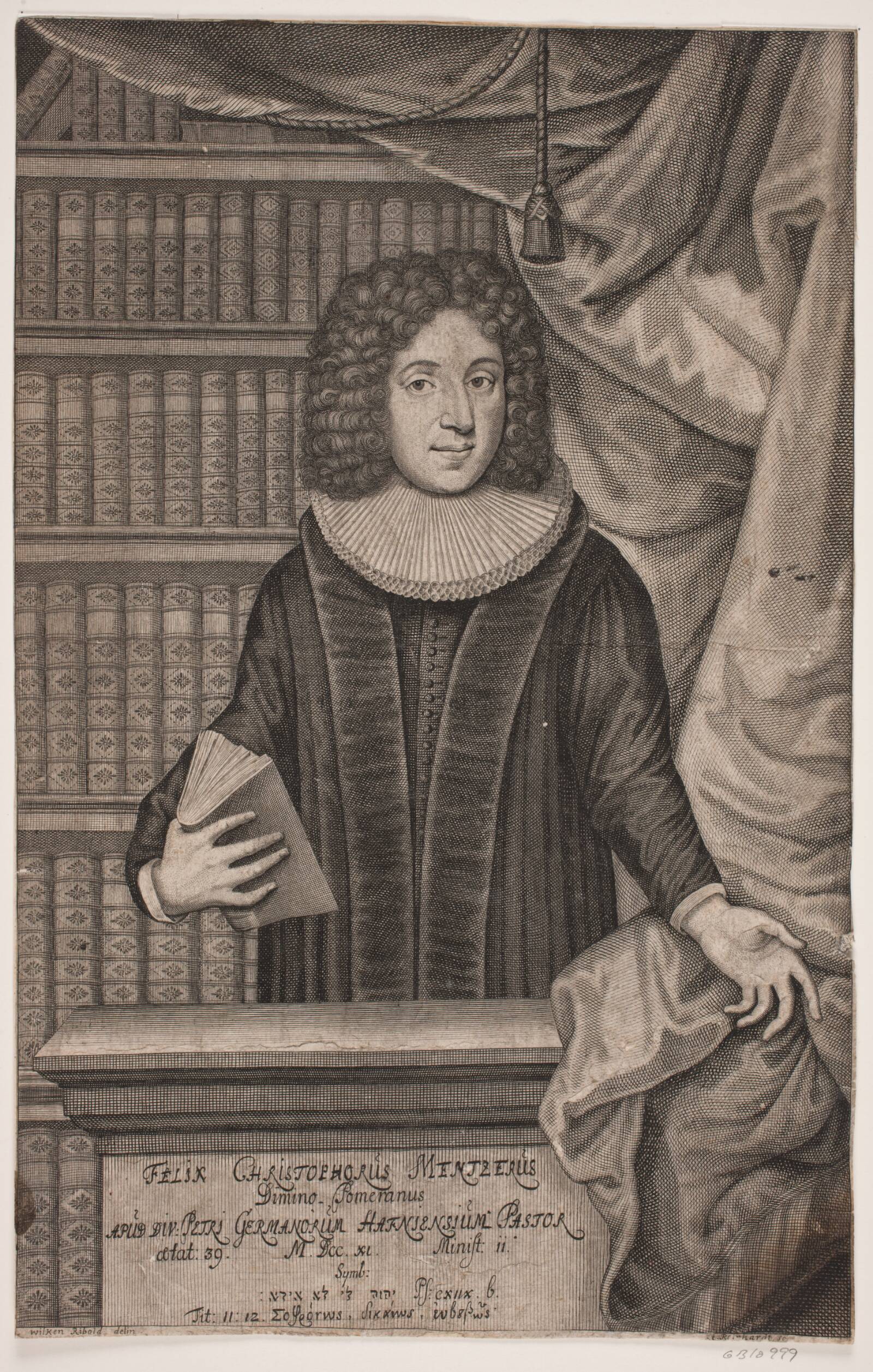 Felix Christopher Mentzer, præst, Andreas Reinhardt, 1711