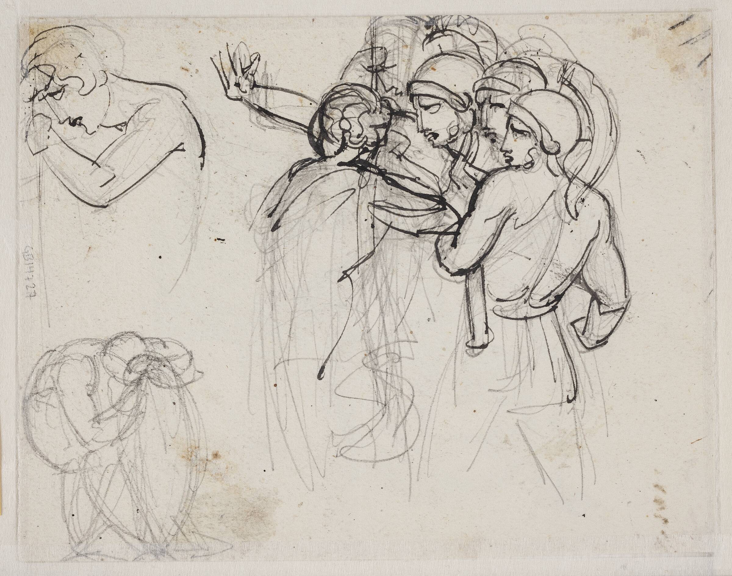 Studie til samme billede som recto, J.L. Lund, 1803-1807