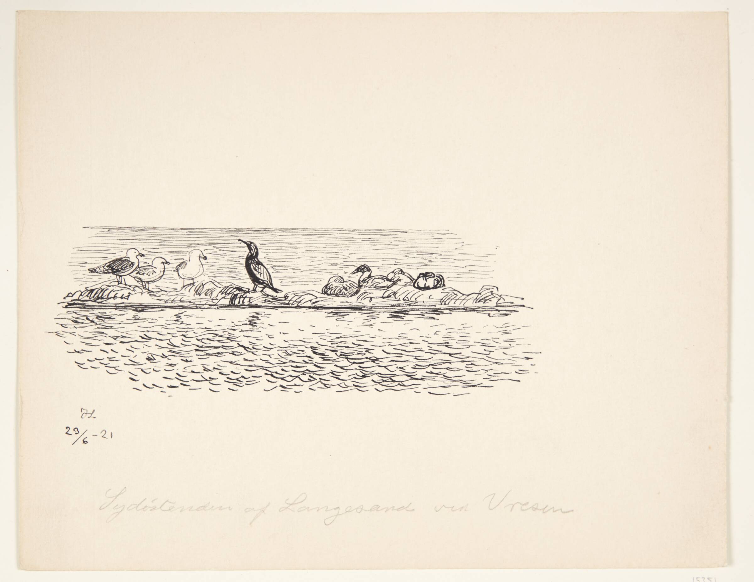 "Sydøstenden af Langeland ved Vresen", Johannes Larsen, 1921