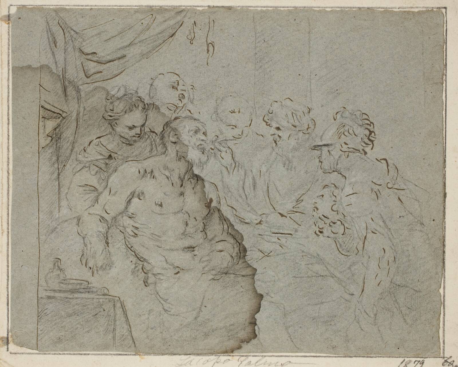 Sokrates' død(?), Giambattista Langetti, 1635-1676