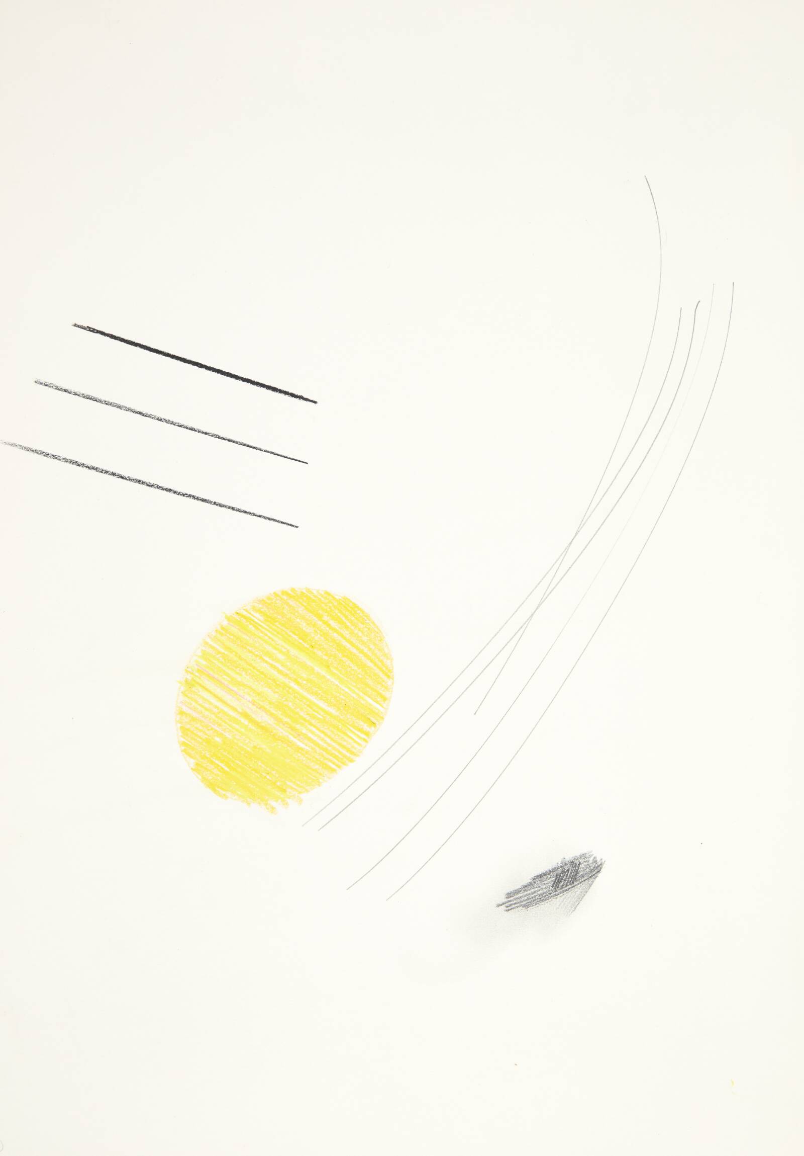 Gul tegning, Kirsten Lockenwitz, 1985