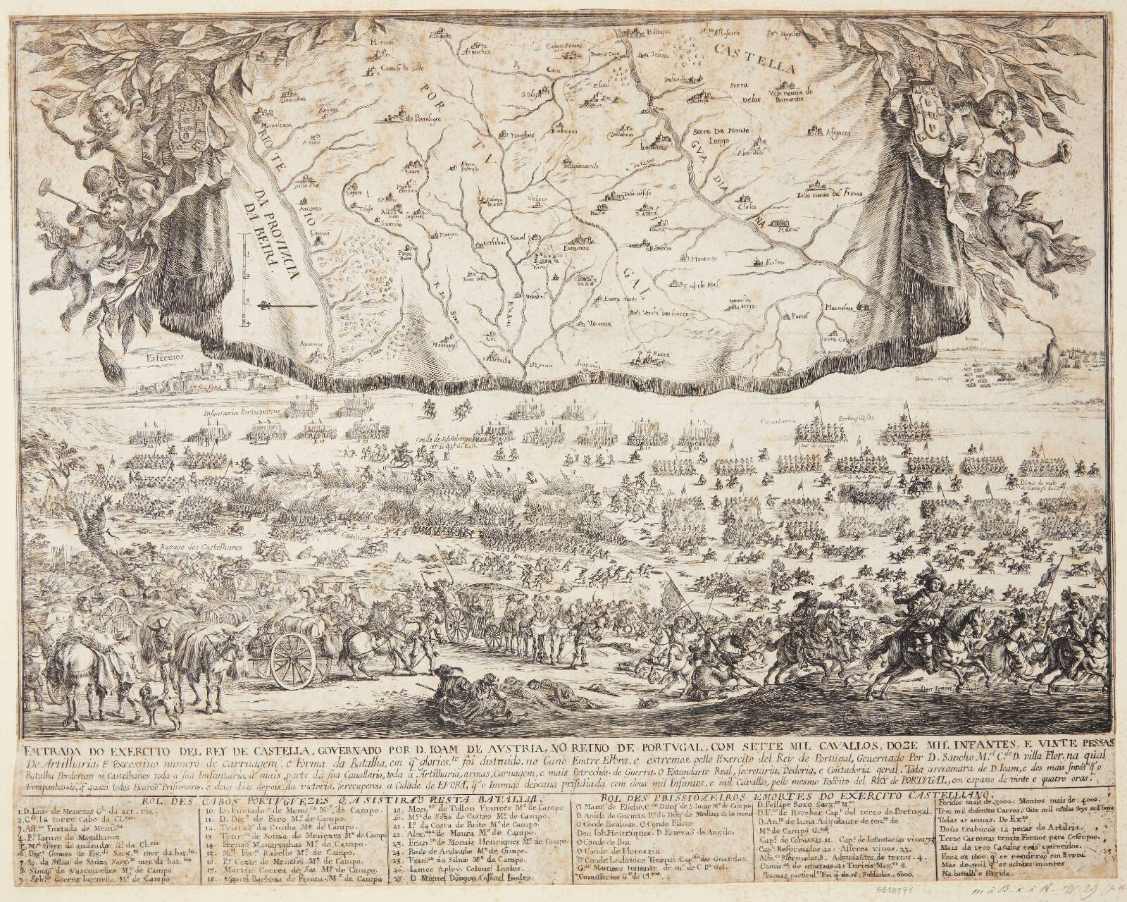 Slag mellem Spanien og Portugal, Dirk Stoop, 1618-1686