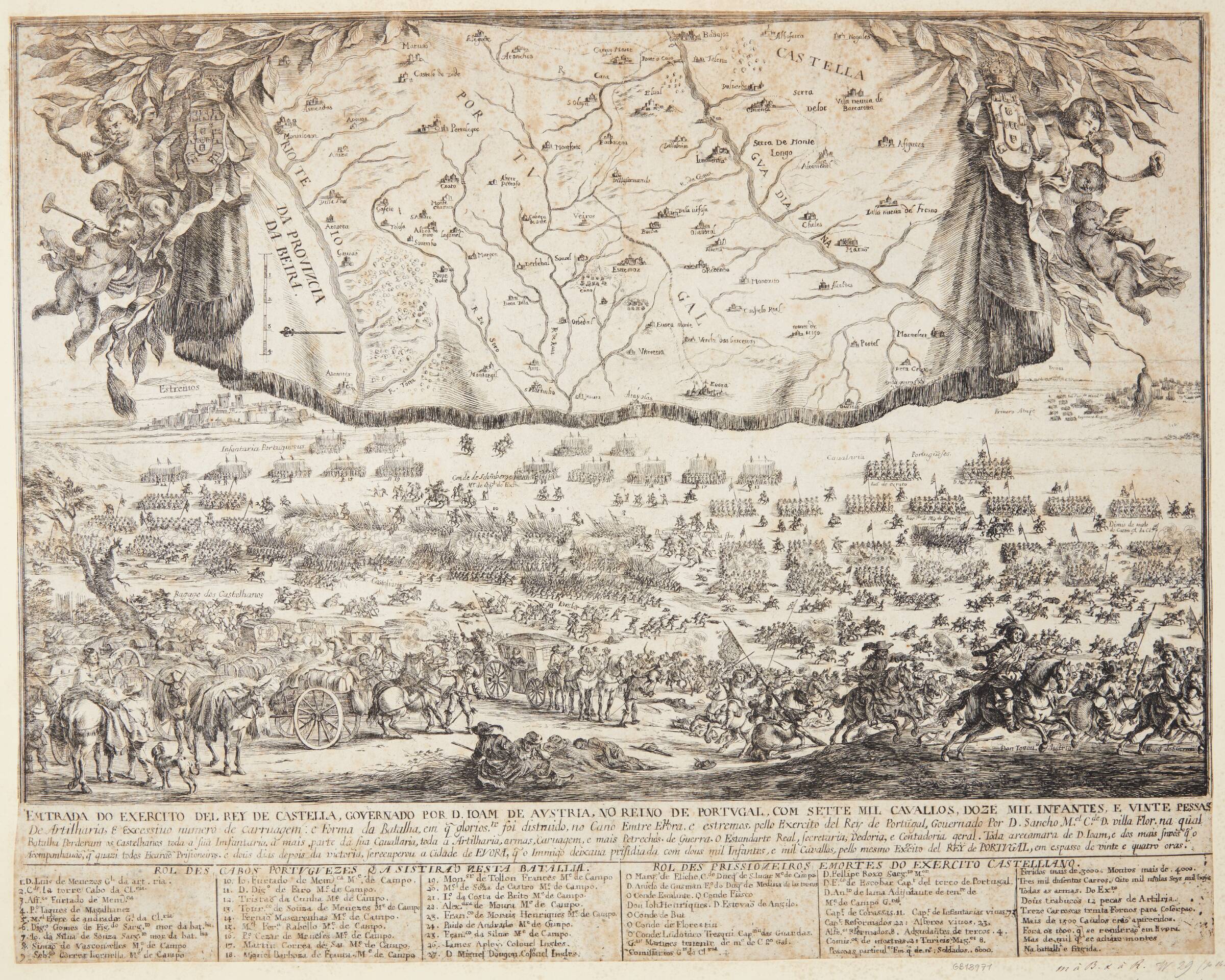 Slag mellem Spanien og Portugal, Dirk Stoop, 1618-1686