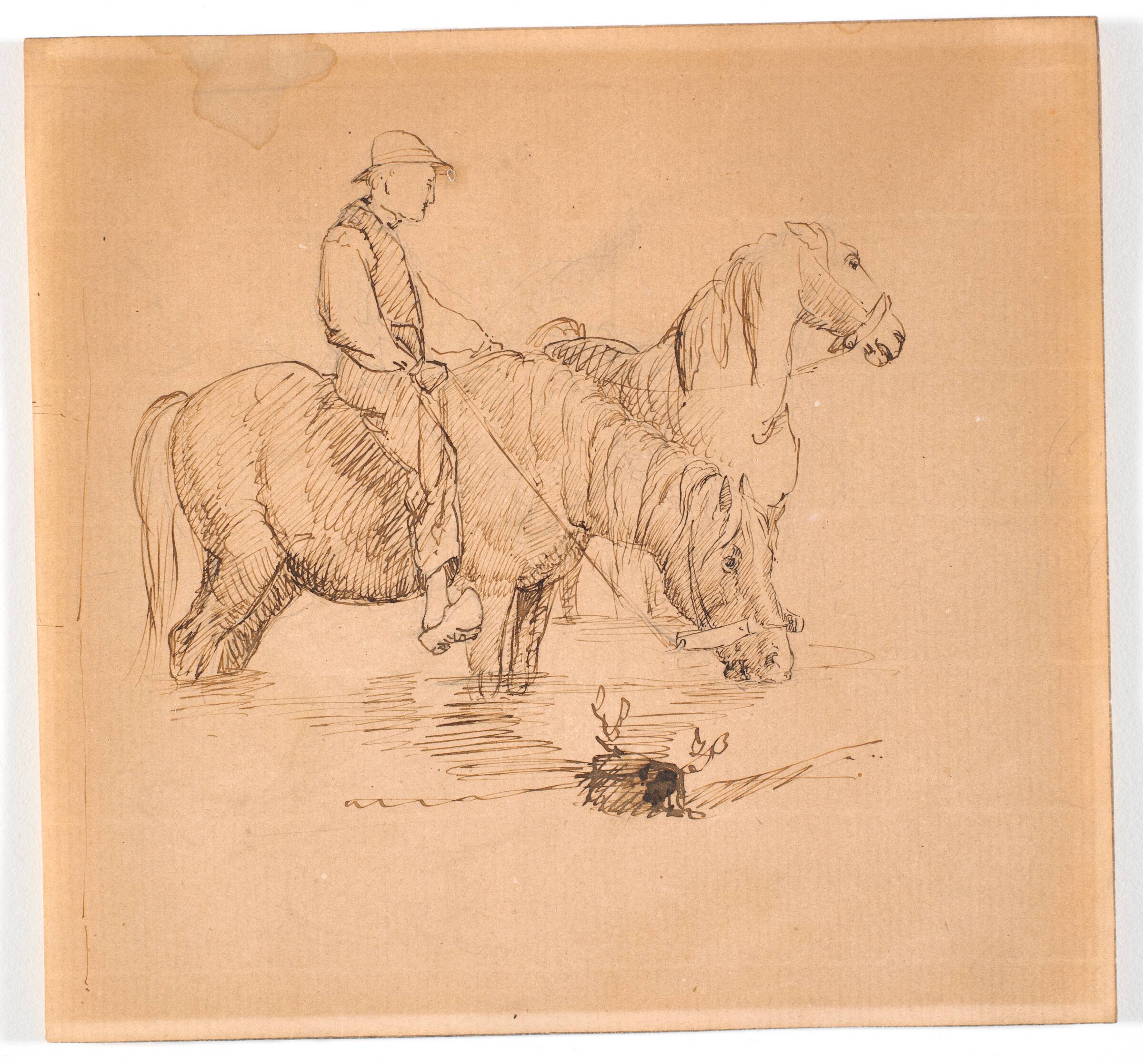 Vandingsscene, Theodor Philipsen, 1868