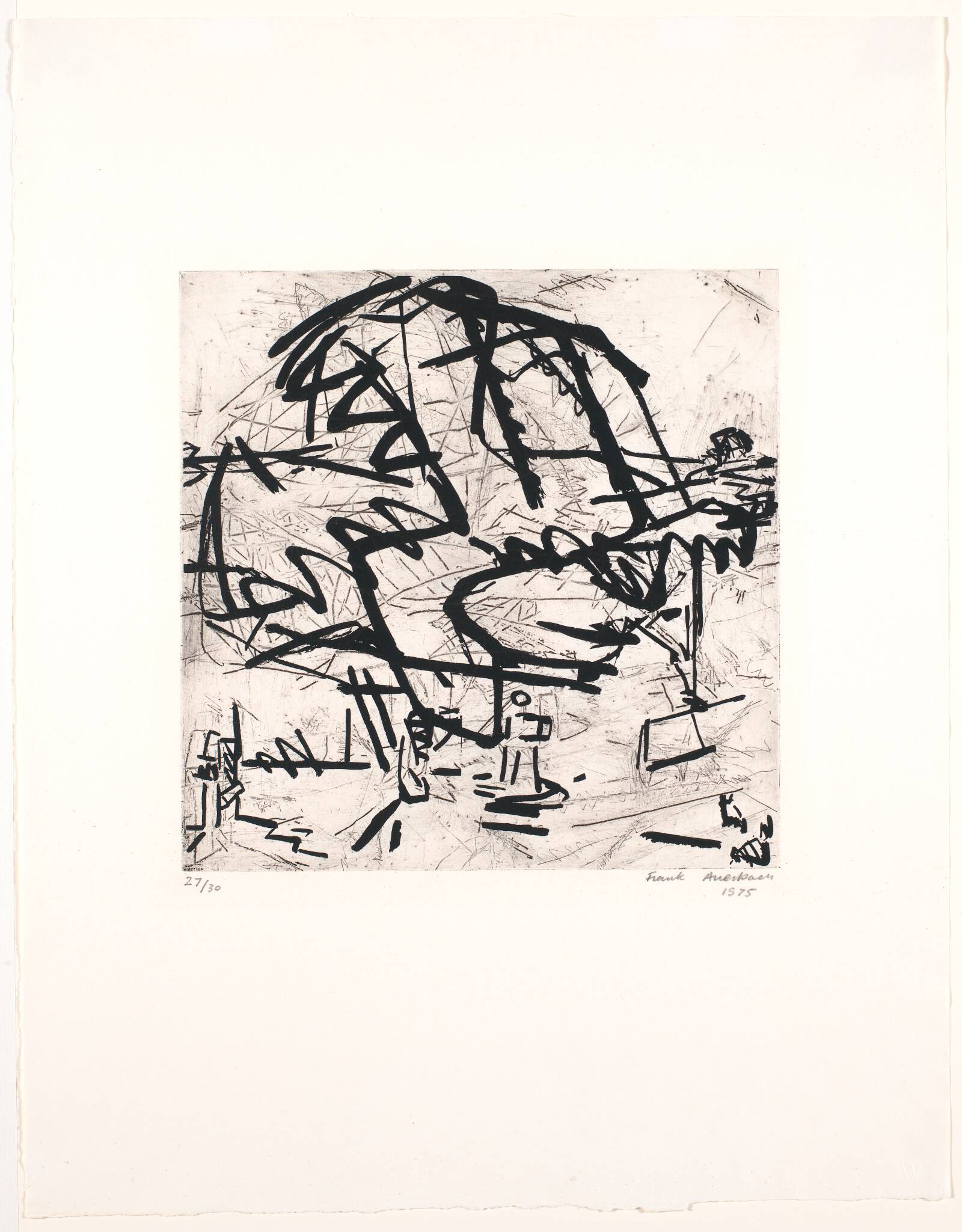 Tree at Tretire II, Frank Helmuth Auerbach, 1975
