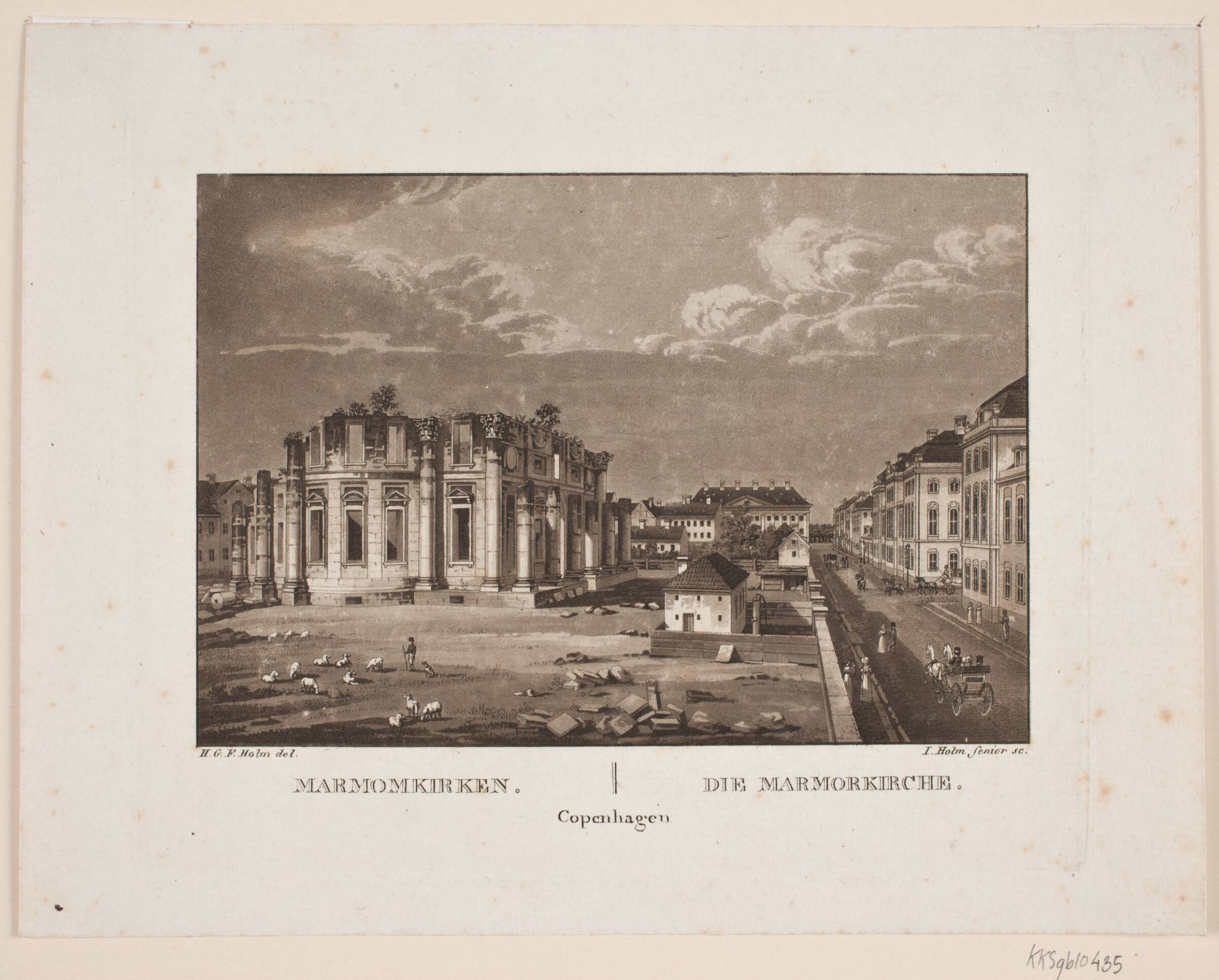Marmorkirken, Jens Holm, 1776-1858