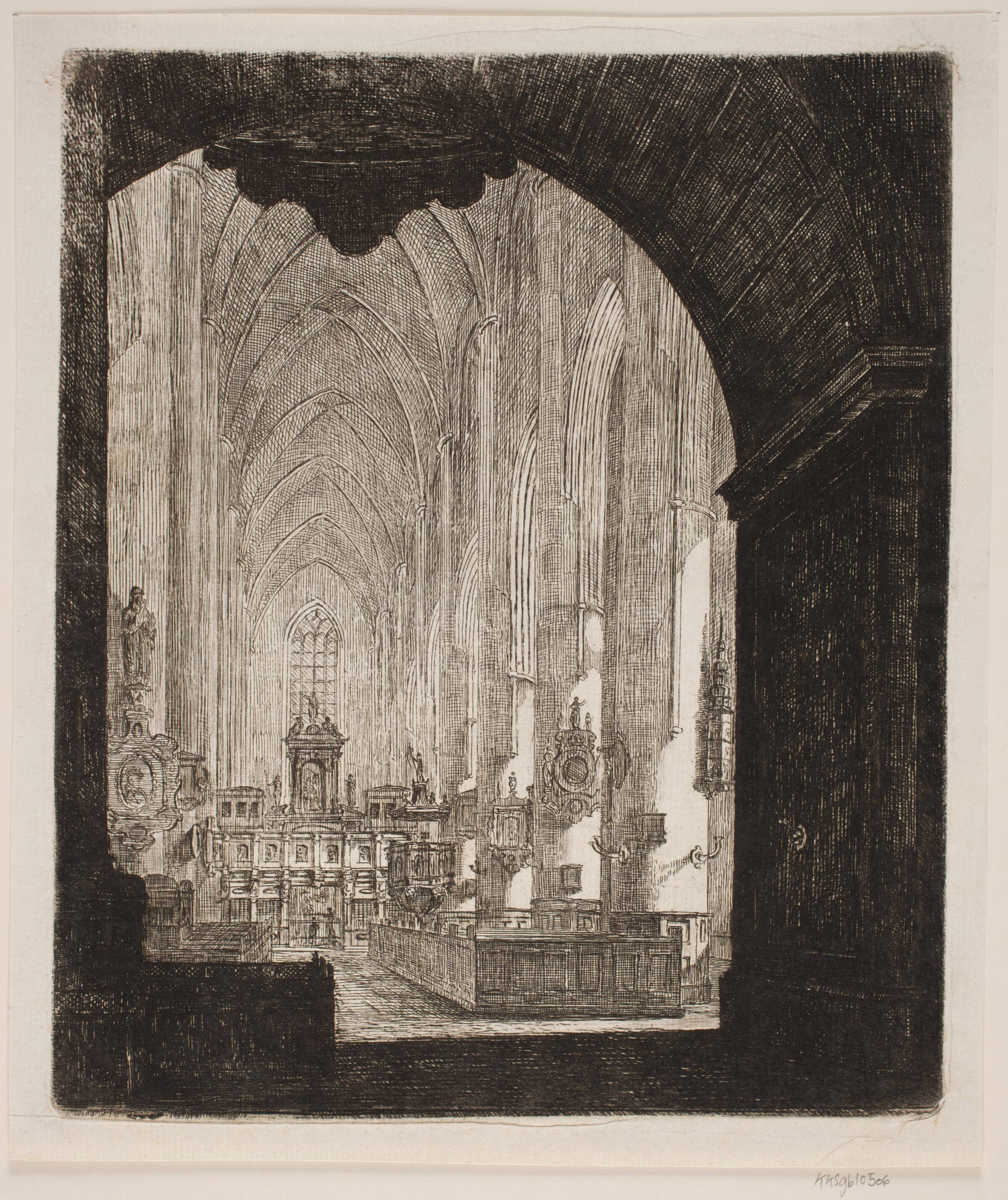 Samme Interiør efter Istandsættelsen, Jes Bundsen, 1814