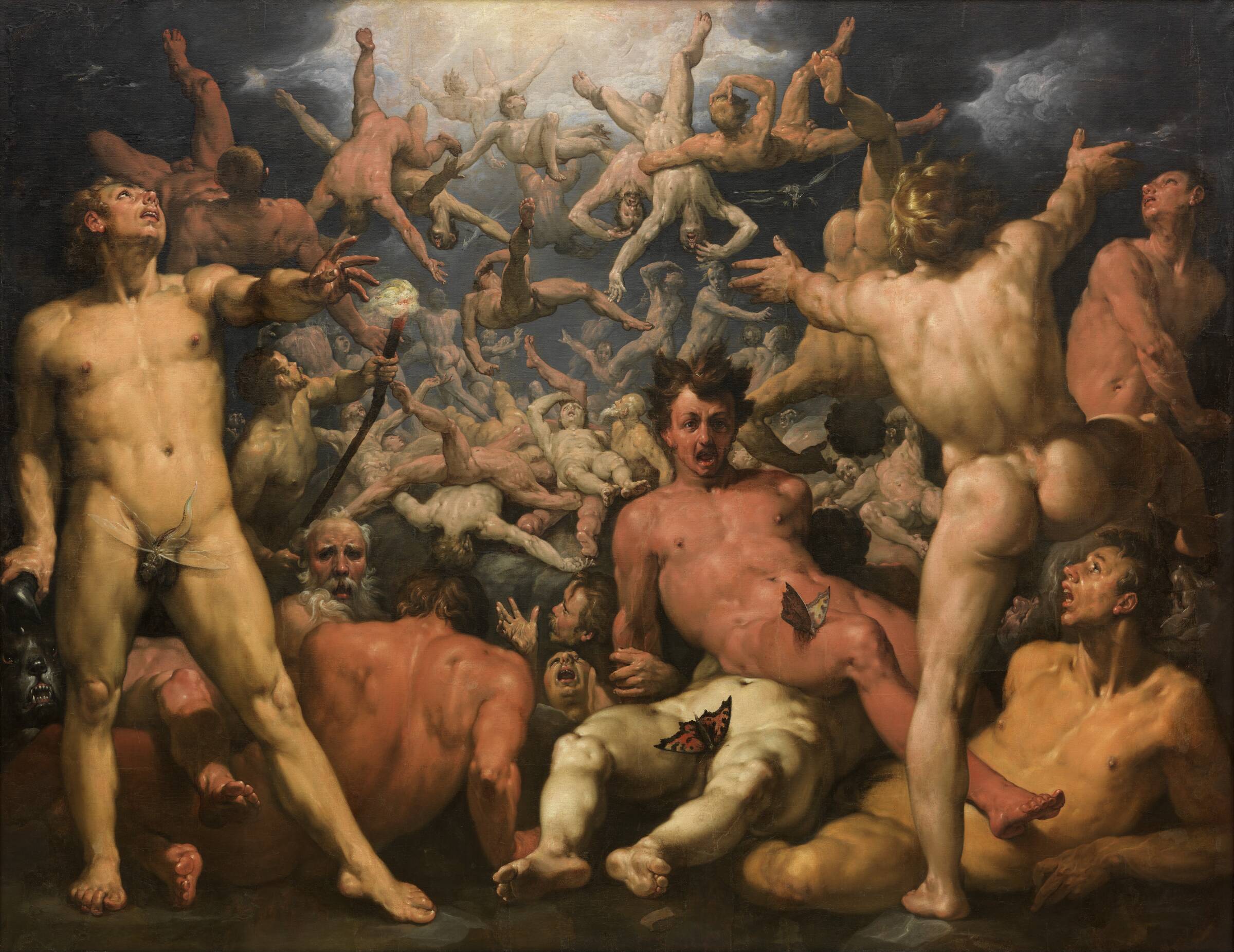 Titanernes fald, Cornelis Cornelisz. van Haarlem, 1588-1590