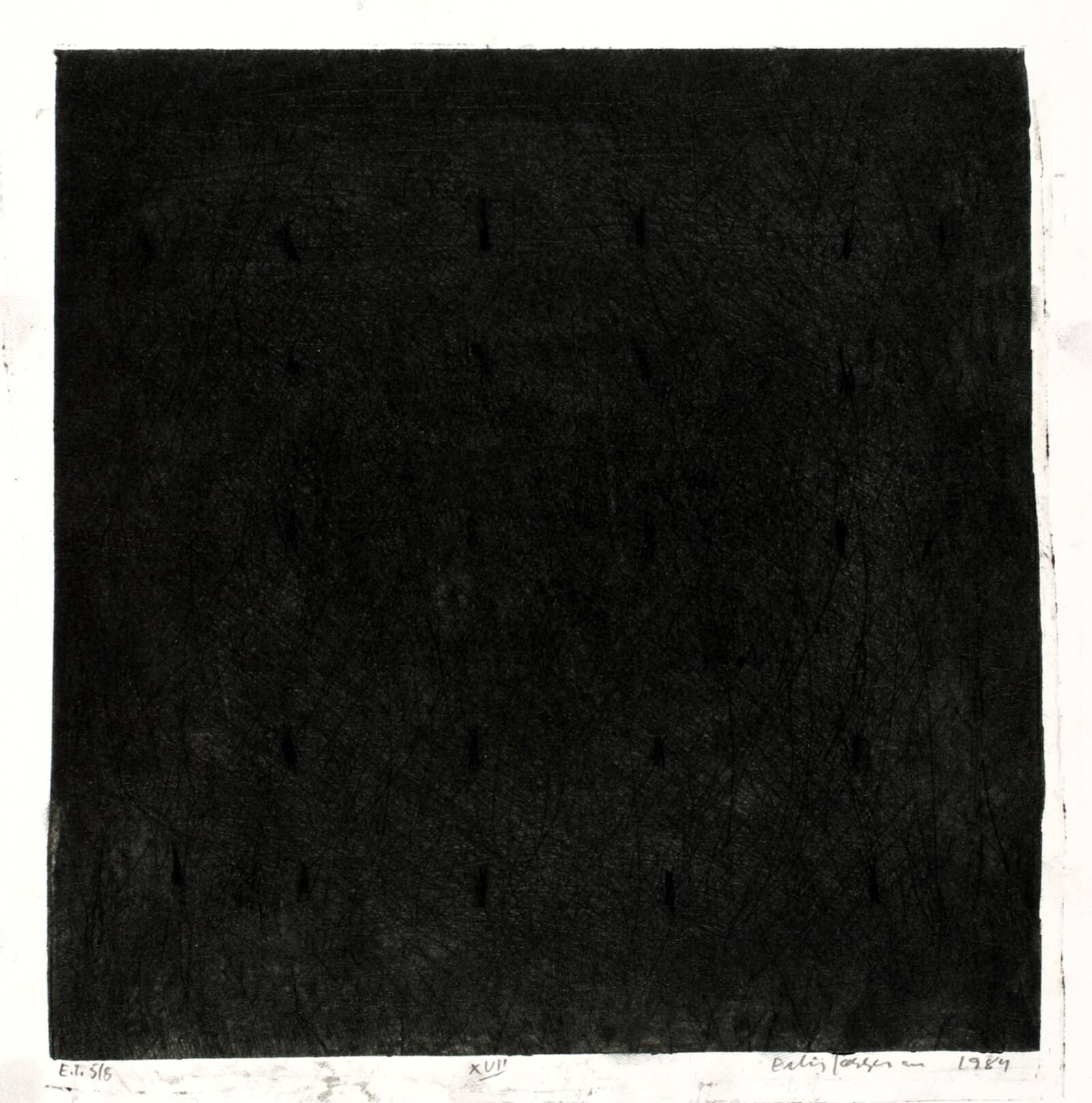 Dagbogsblad XVII, Erling Jørgensen, 1984