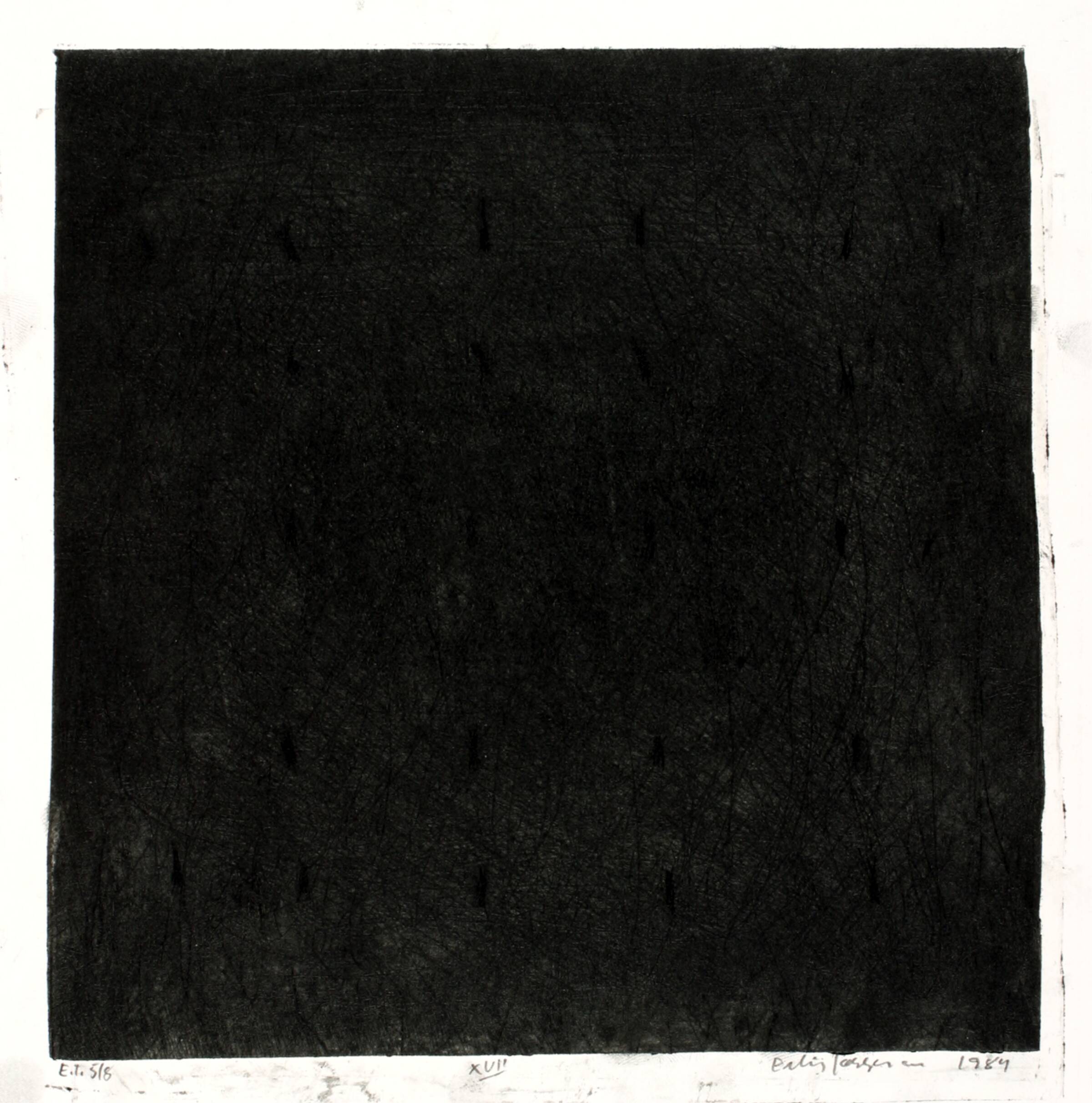 Dagbogsblad XVII, Erling Jørgensen, 1984