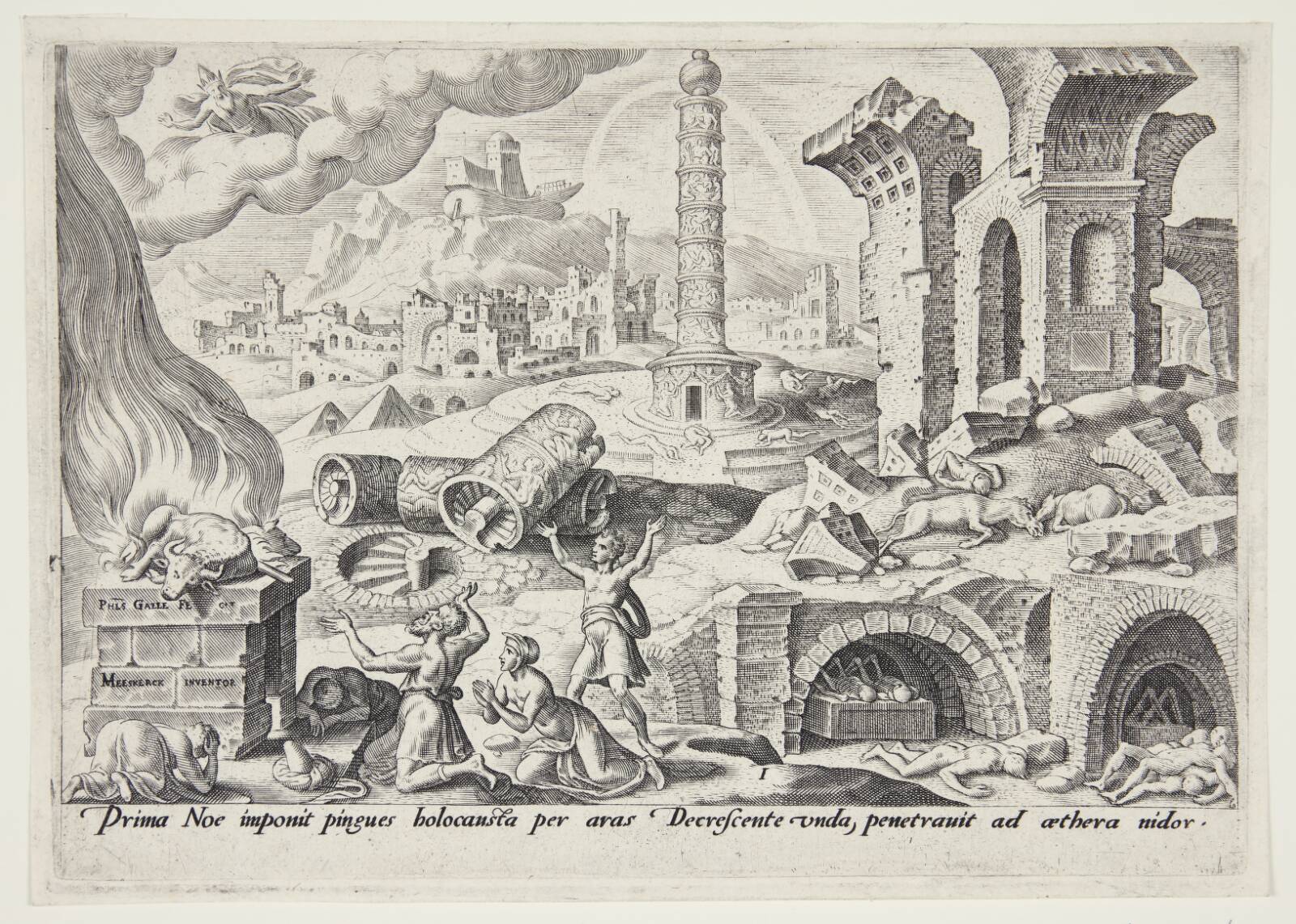 Noas offer, Philips Galle, 1569