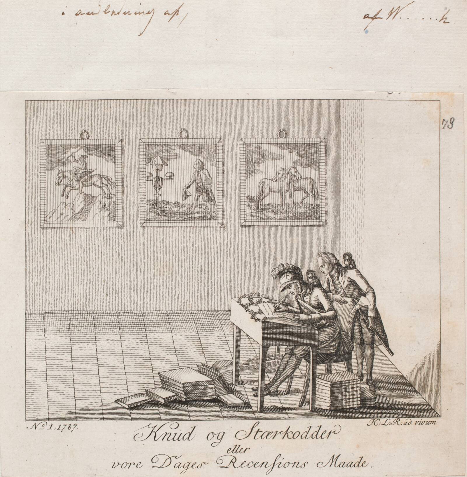 "Knud og Stærkodder...", Ubekendt, 1787