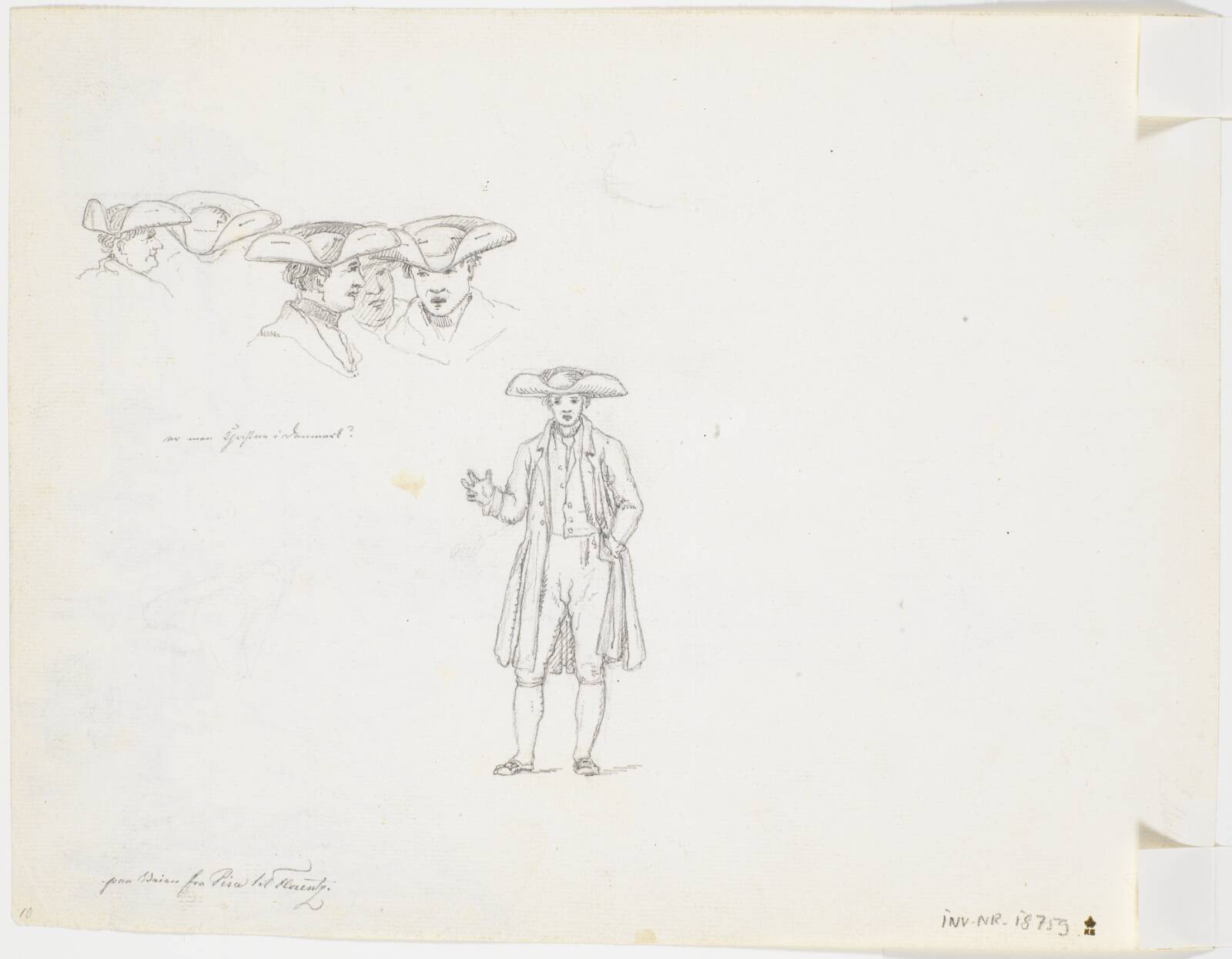 Studier af italienske abbater, Martinus Rørbye, 1834
